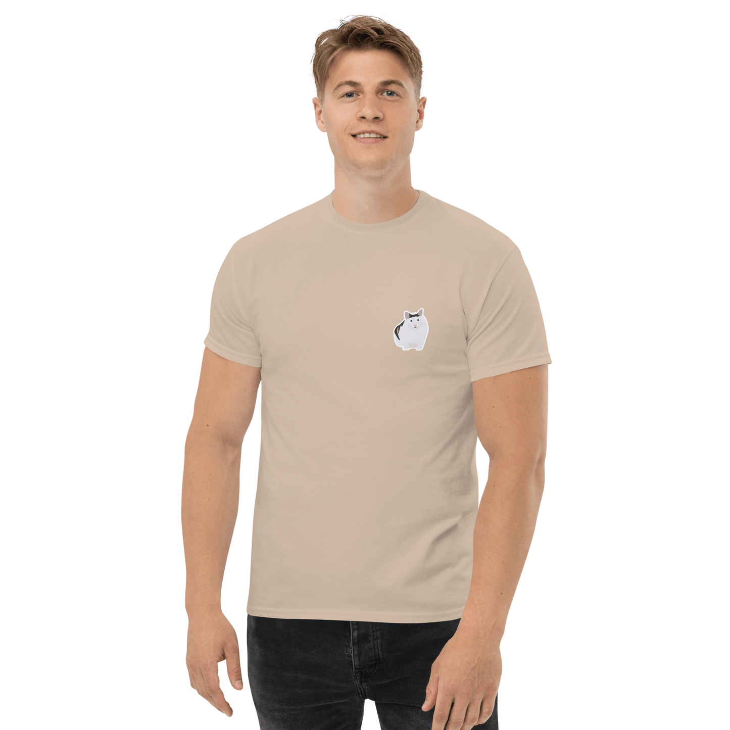Cat Classic T-Shirt Meme - Military Green | Shirtposting