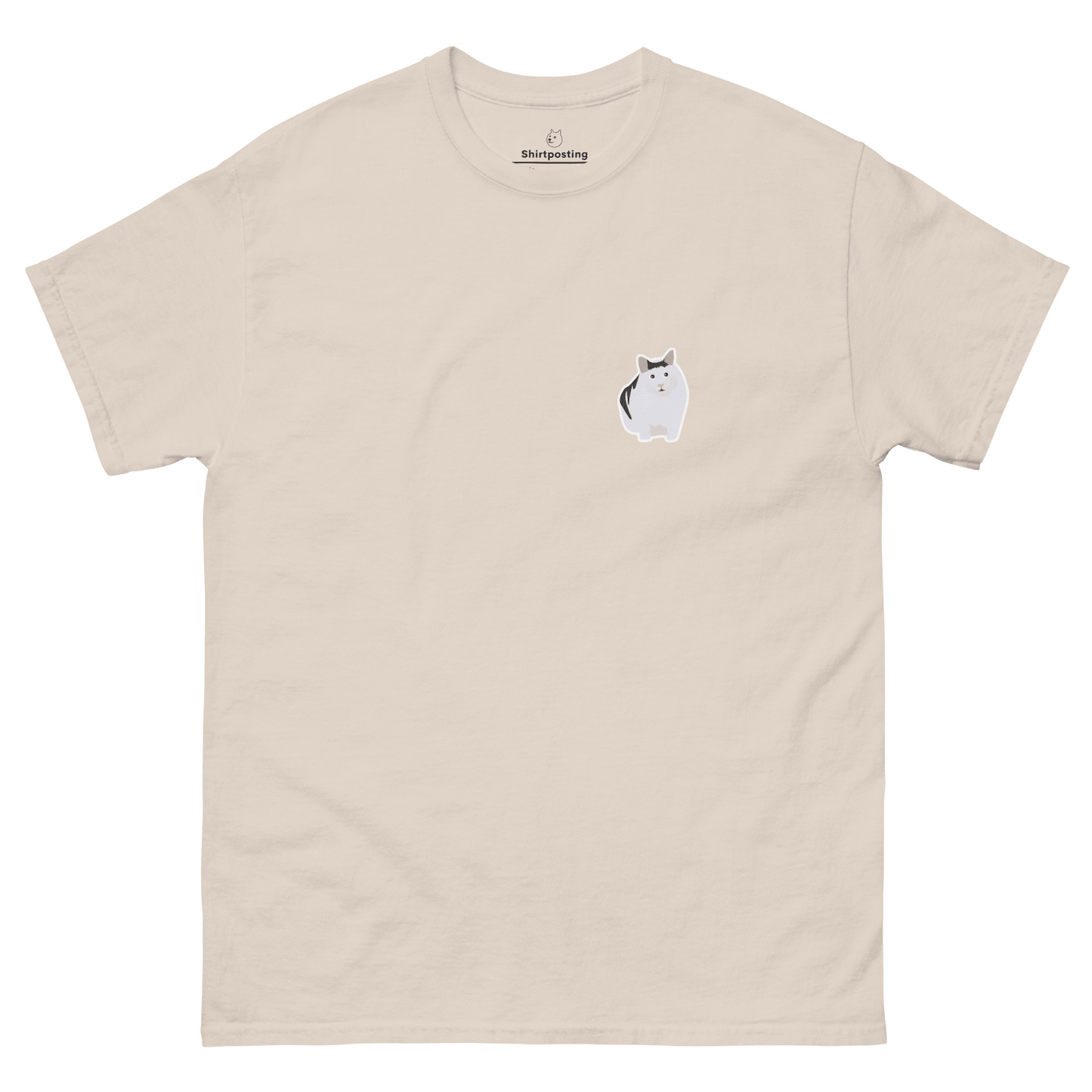 Cat Classic T-Shirt Meme - Natural | Shirtposting