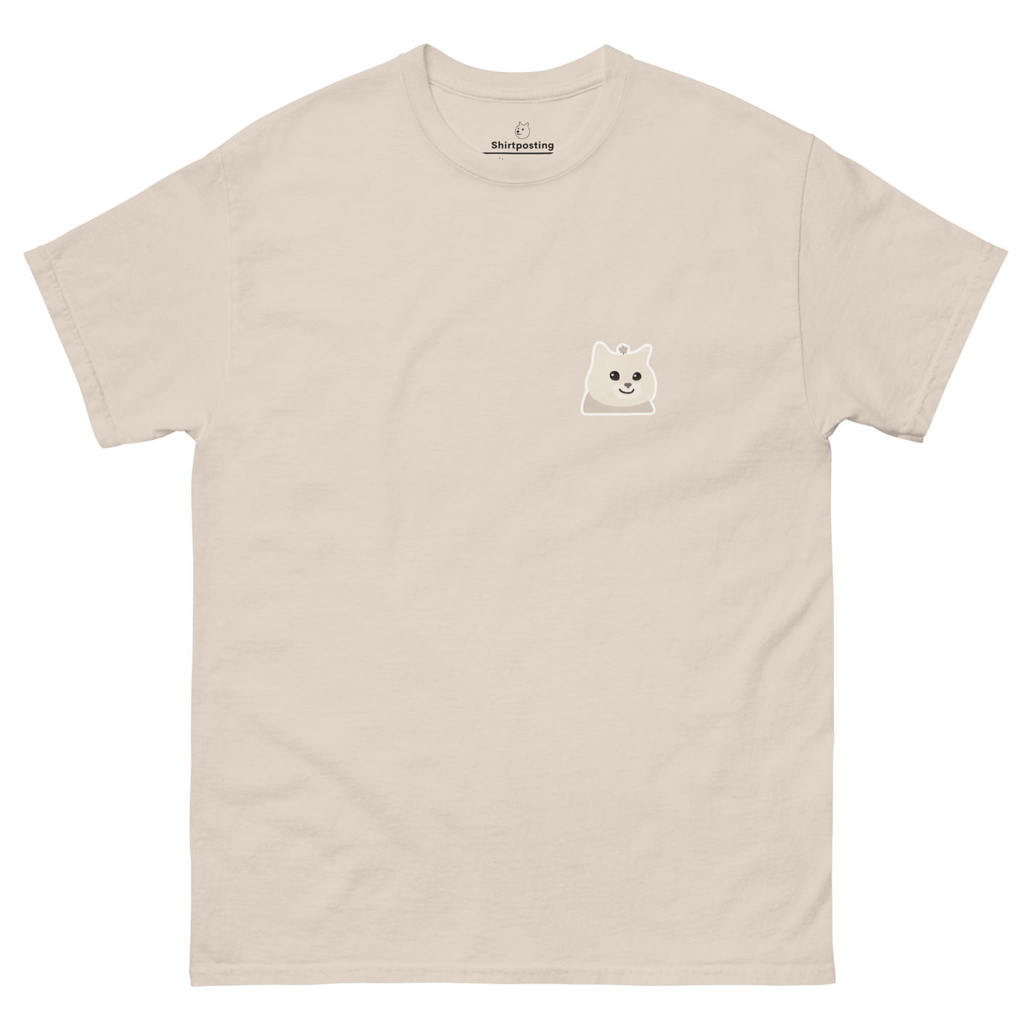 Cat Classic T-Shirt Meme - Natural | Shirtposting