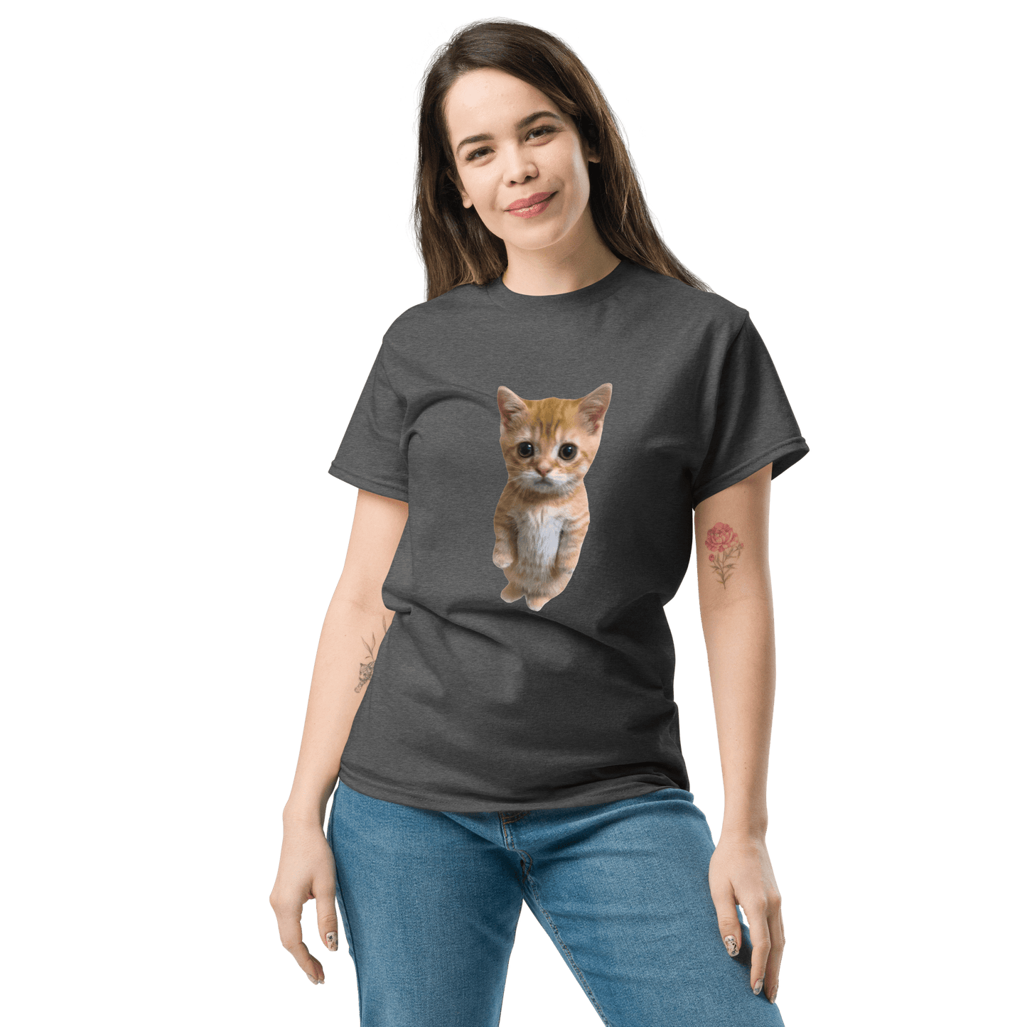 Cat Classic T-Shirt Meme - Royal | Shirtposting