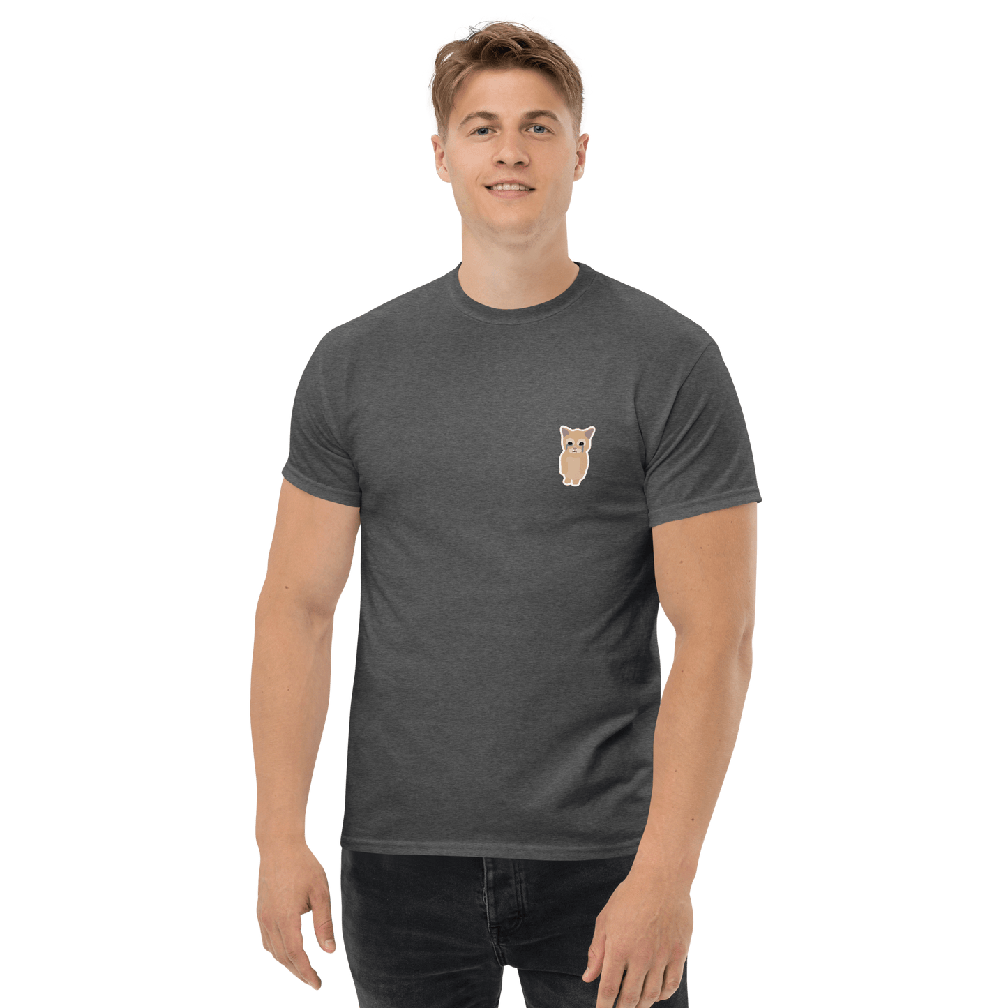 Cat Classic T-Shirt Meme - Royal | Shirtposting