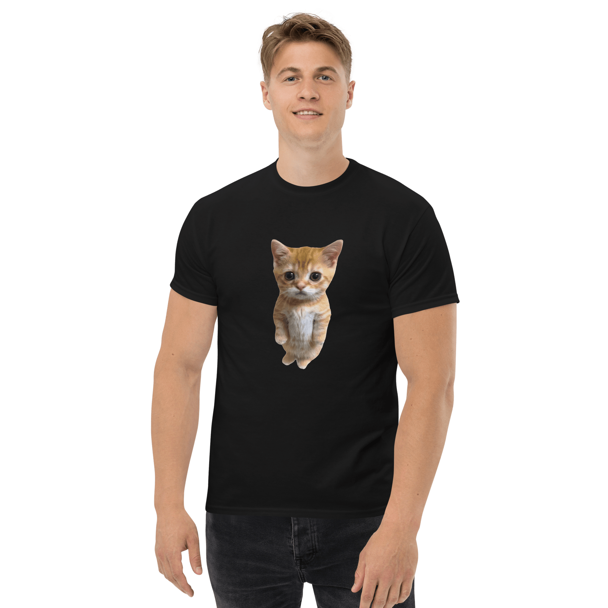 Cat Classic T-Shirt Meme - Royal | Shirtposting