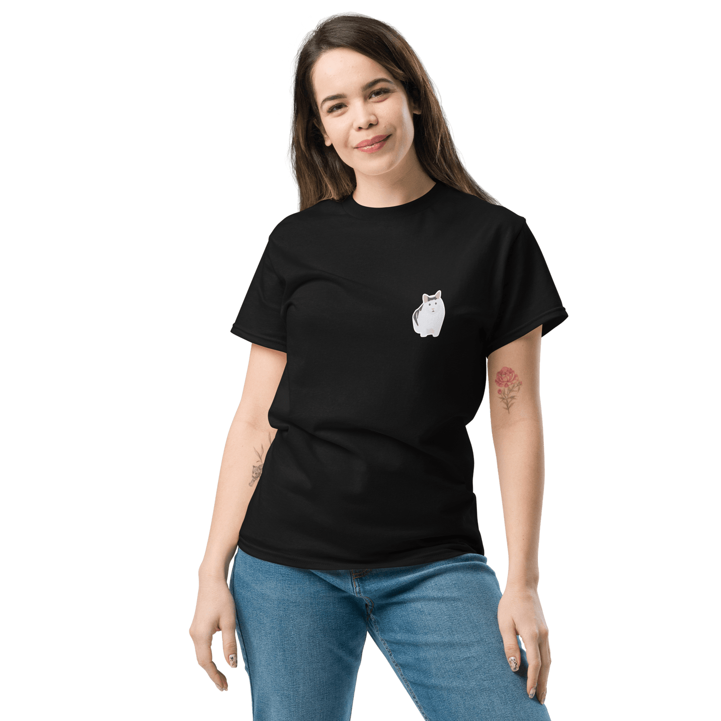 Cat Classic T-Shirt Meme - Royal | Shirtposting