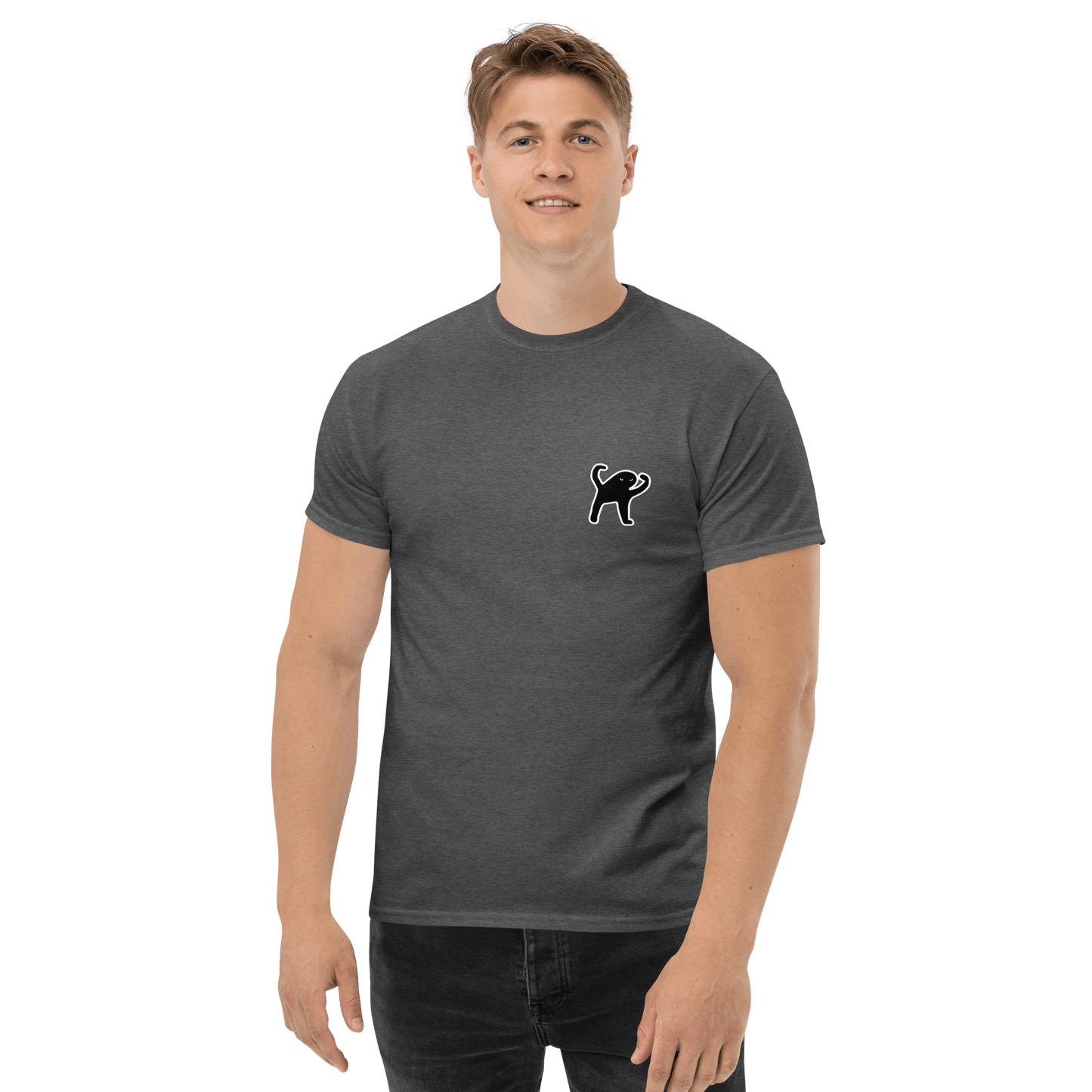 Cat Classic T-Shirt Meme - Royal | Shirtposting