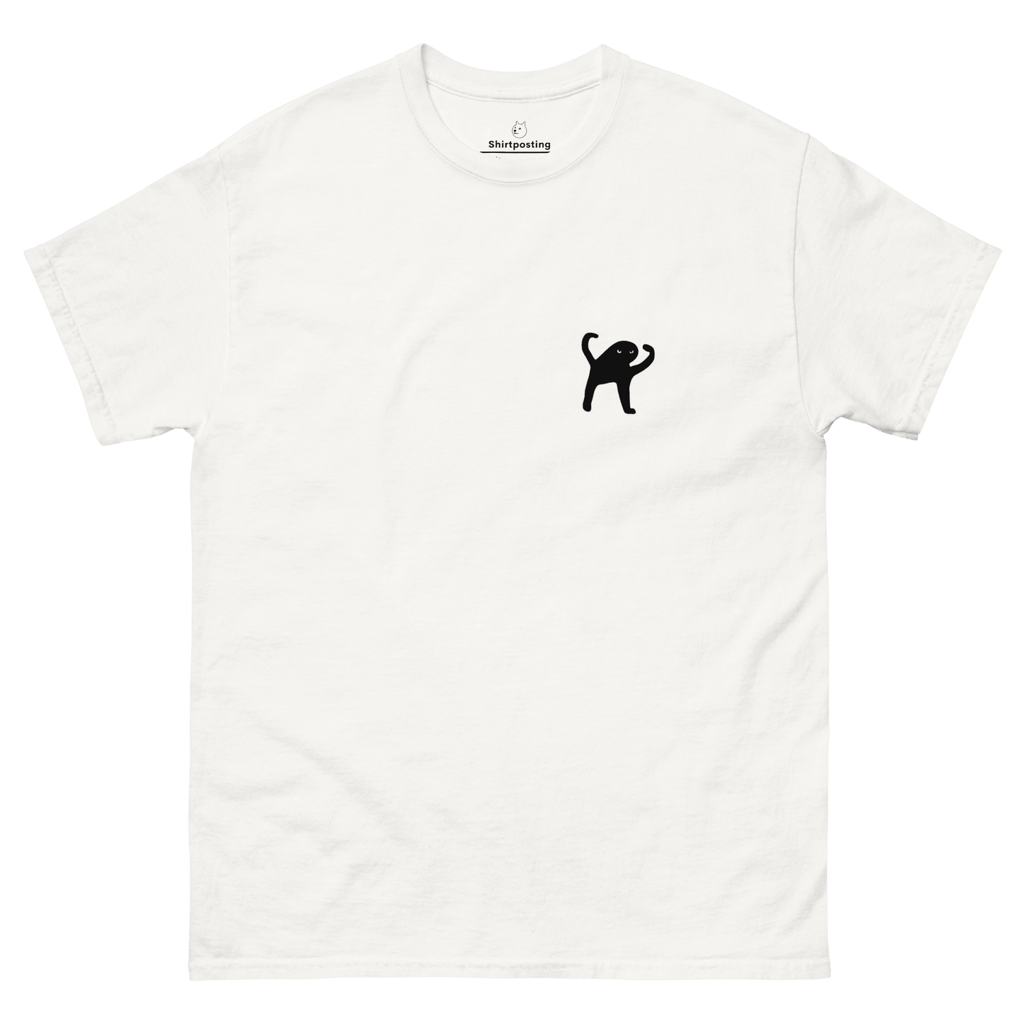 Cat Classic T-Shirt Meme - White | Shirtposting