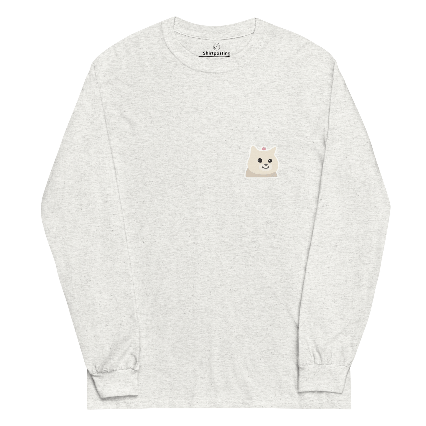 Cat Long Sleeve T-Shirt Meme - Ash | Shirtposting
