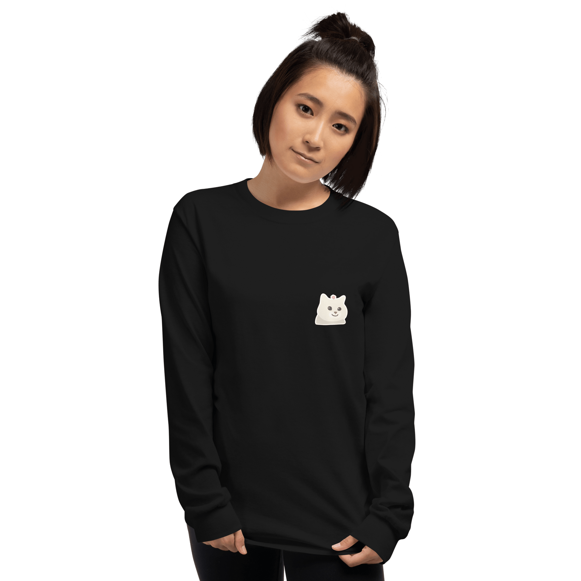 Cat Long Sleeve T-Shirt Meme - Sport Grey | Shirtposting