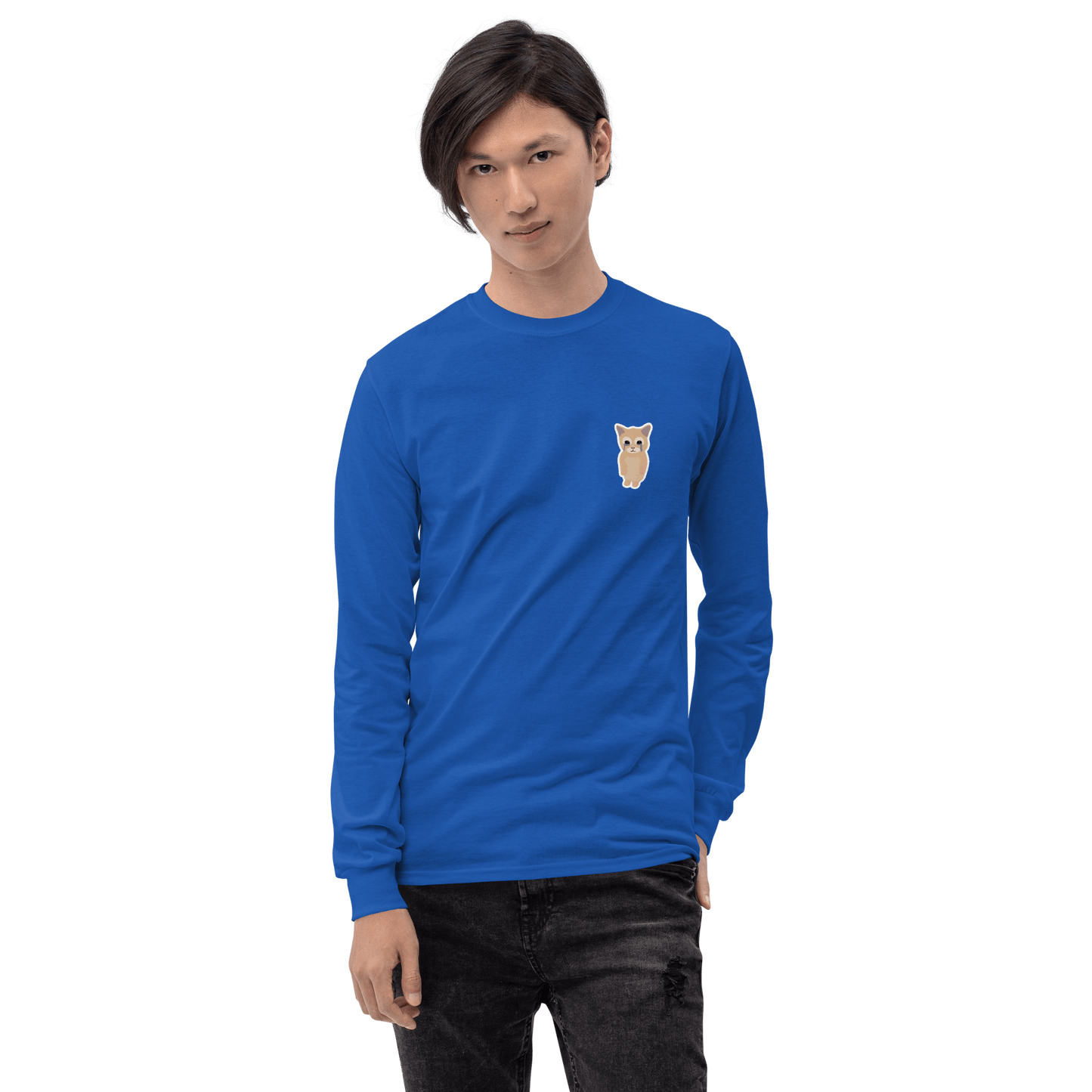 Cat Long Sleeve T-Shirt Meme - Sport Grey | Shirtposting