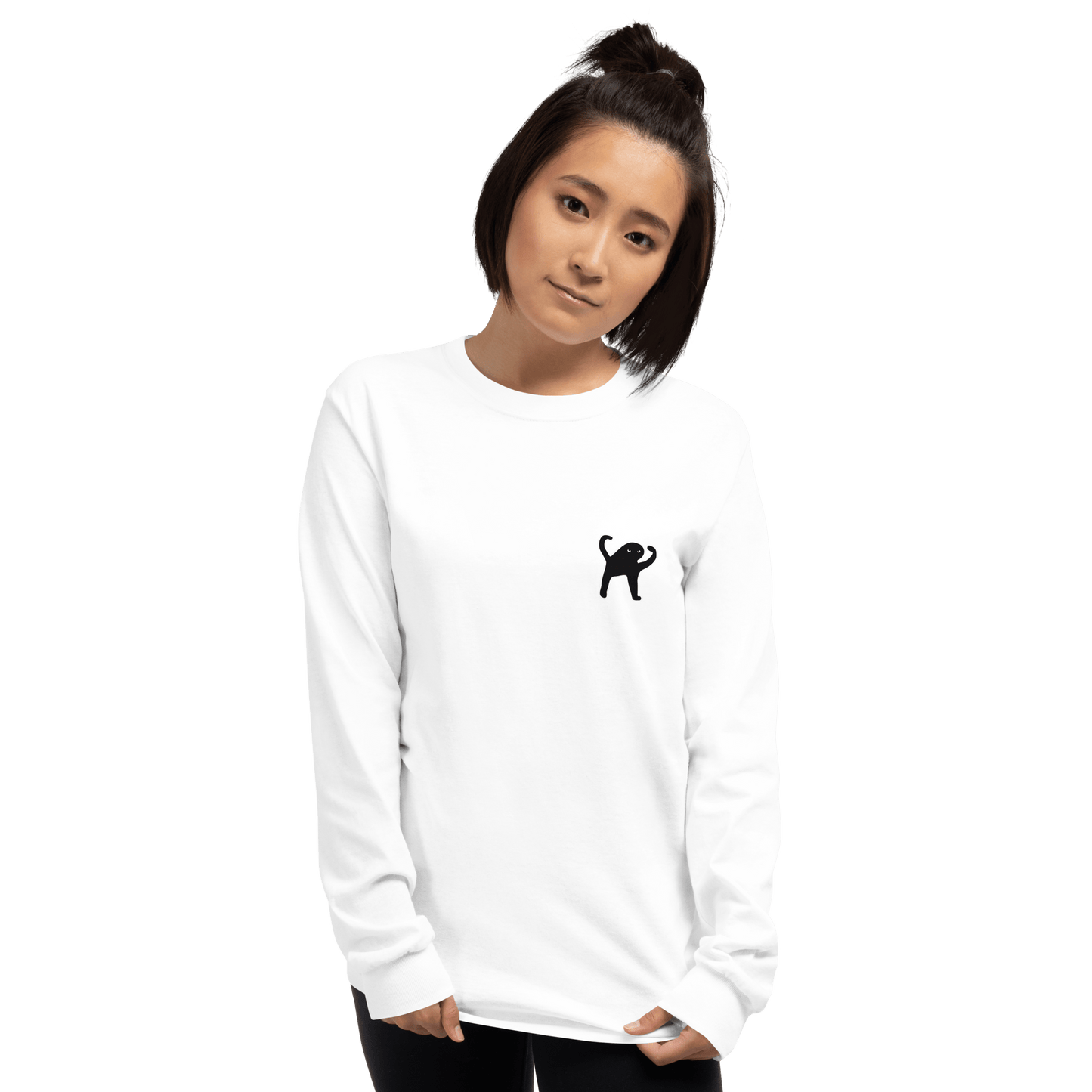 Cat Long Sleeve T-Shirt Meme - Sport Grey | Shirtposting