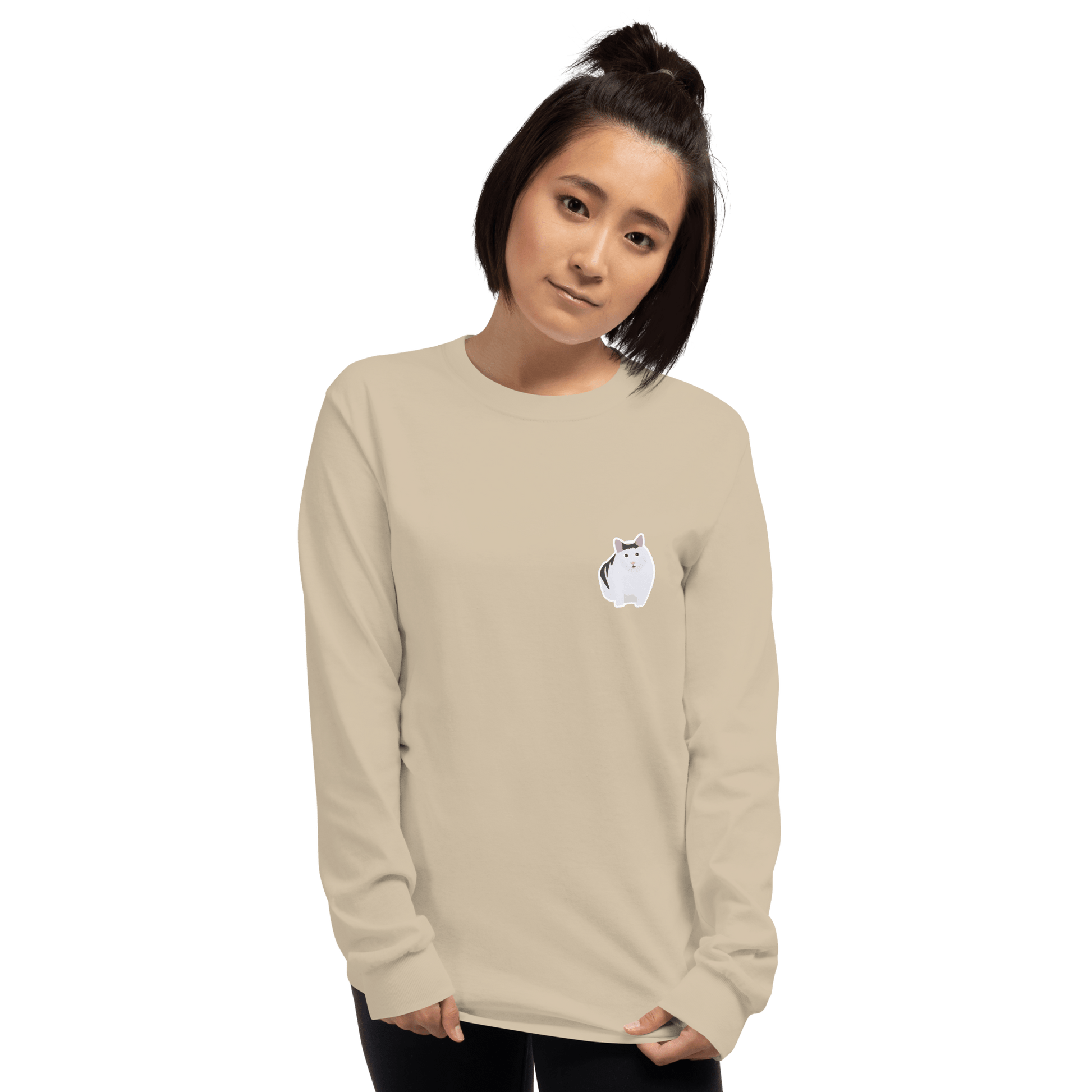 Cat Long Sleeve T-Shirt Meme - Sport Grey | Shirtposting