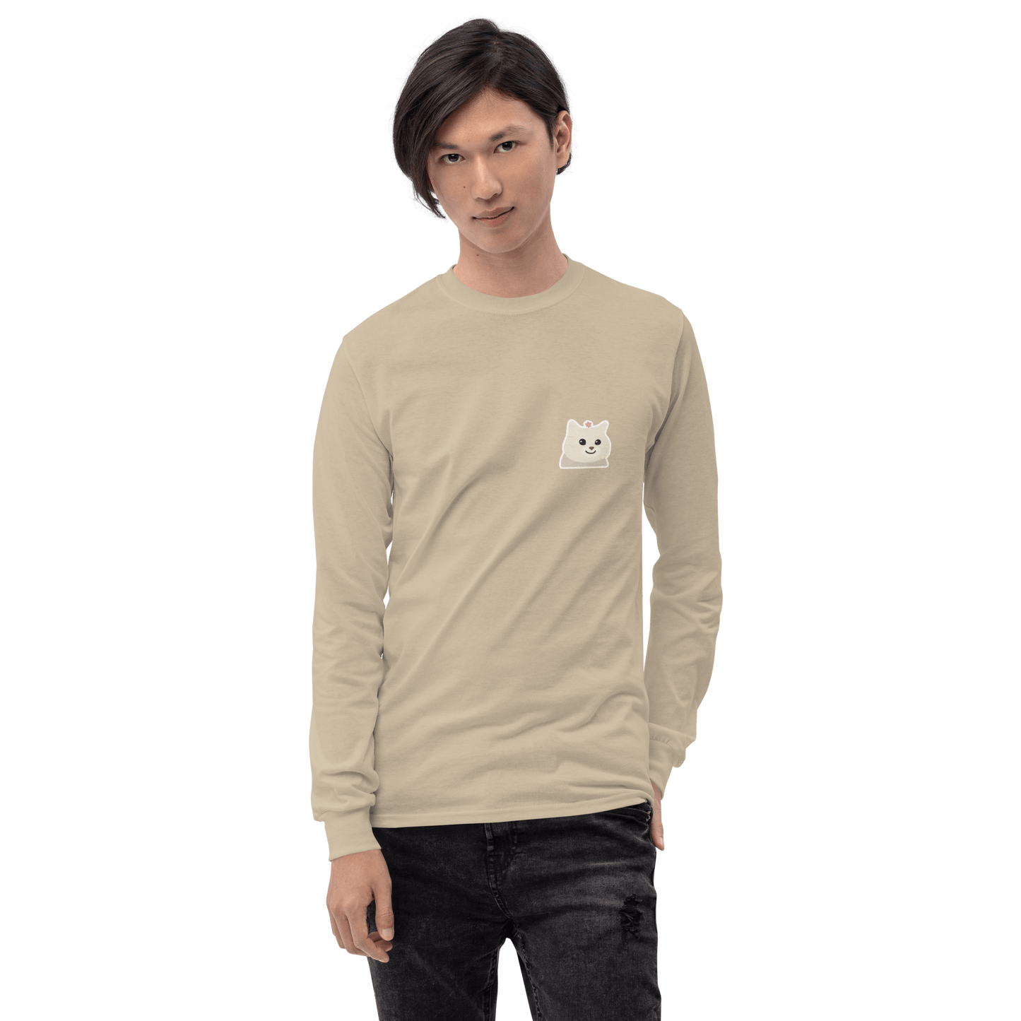 Cat Long Sleeve T-Shirt Meme - Sport Grey | Shirtposting