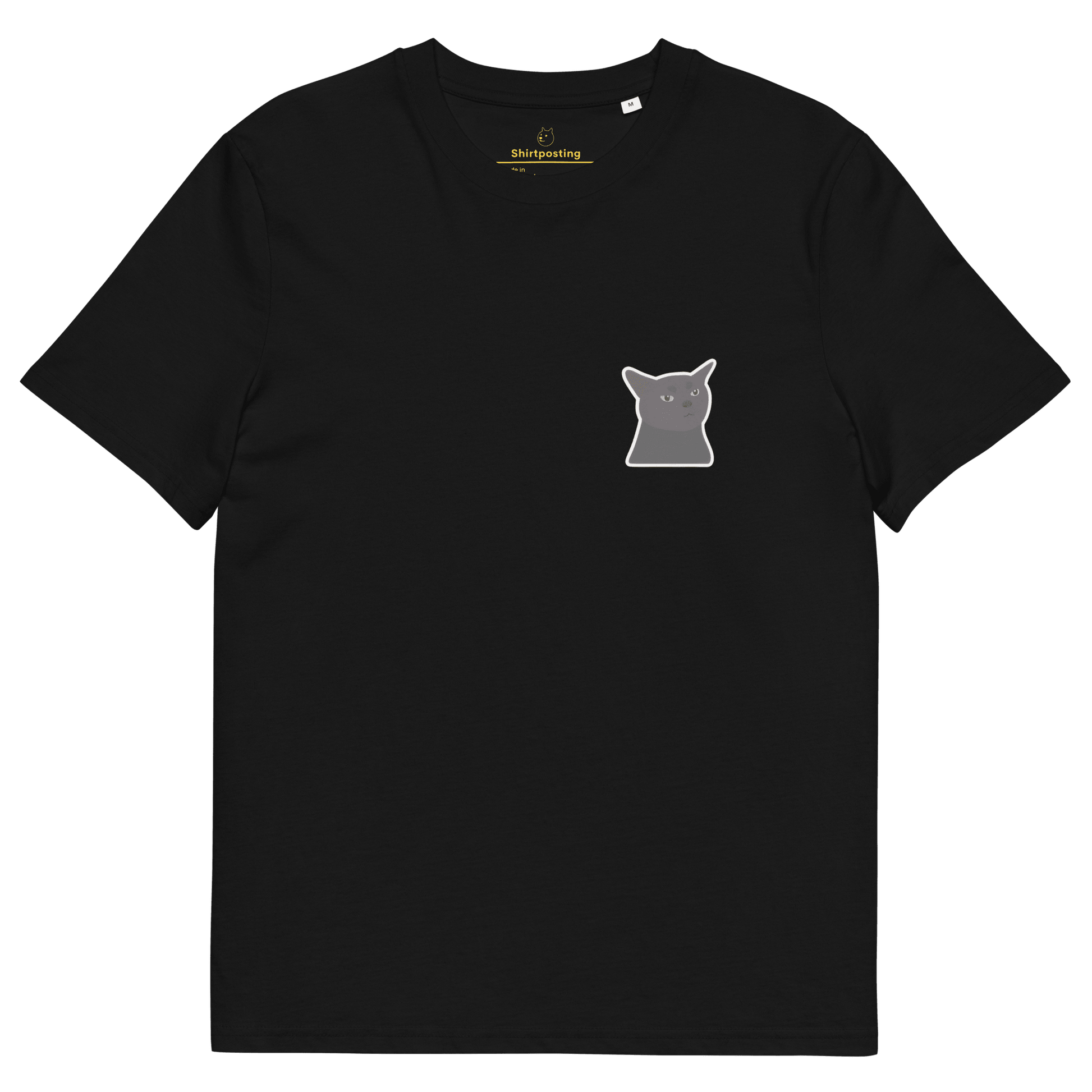 Cat Premium Organic T-Shirt Meme - Black | Shirtposting