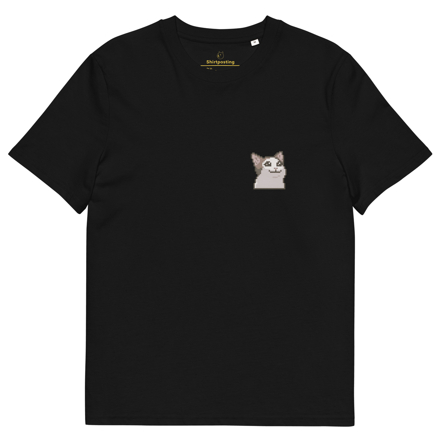 Cat Premium Organic T-Shirt Meme - Black | Shirtposting