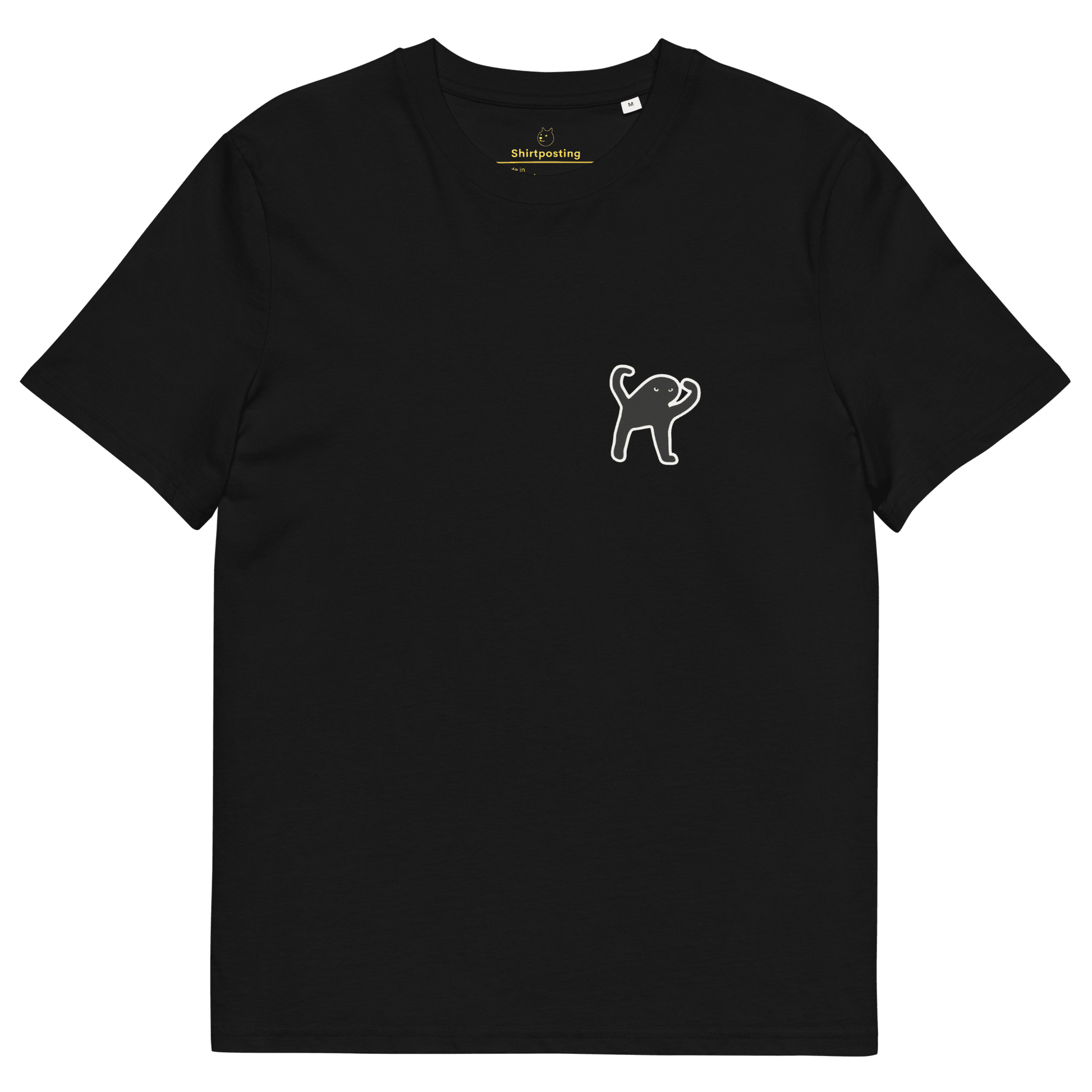Cat Premium Organic T-Shirt Meme - Black | Shirtposting
