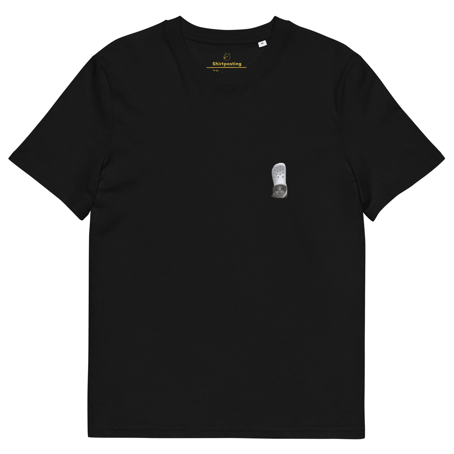 Cat Premium Organic T-Shirt Meme - Black | Shirtposting