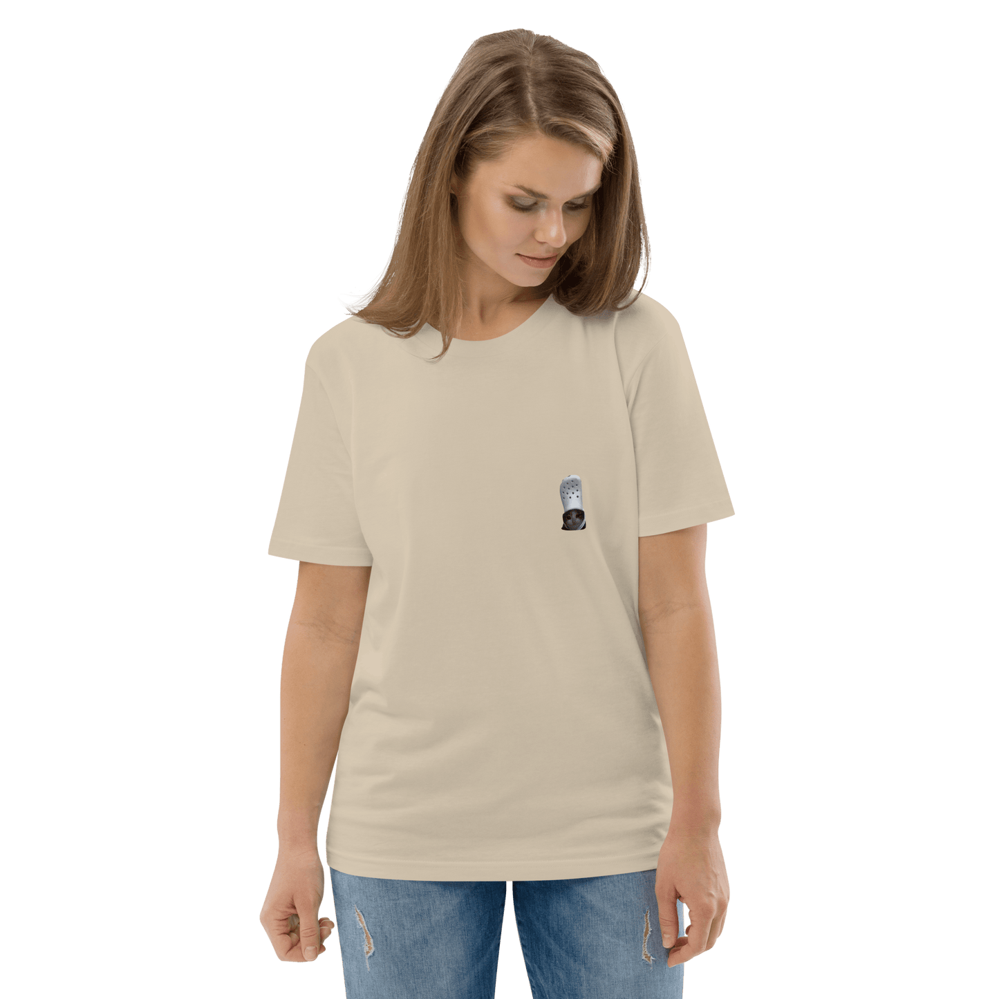 Cat Premium Organic T-Shirt Meme - Cotton Pink | Shirtposting