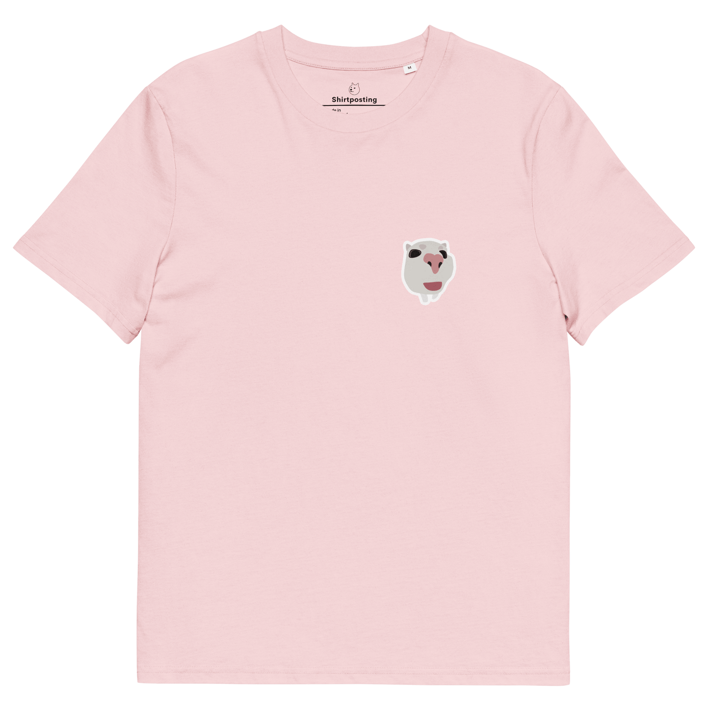 Cat Premium Organic T-Shirt Meme - Cotton Pink | Shirtposting