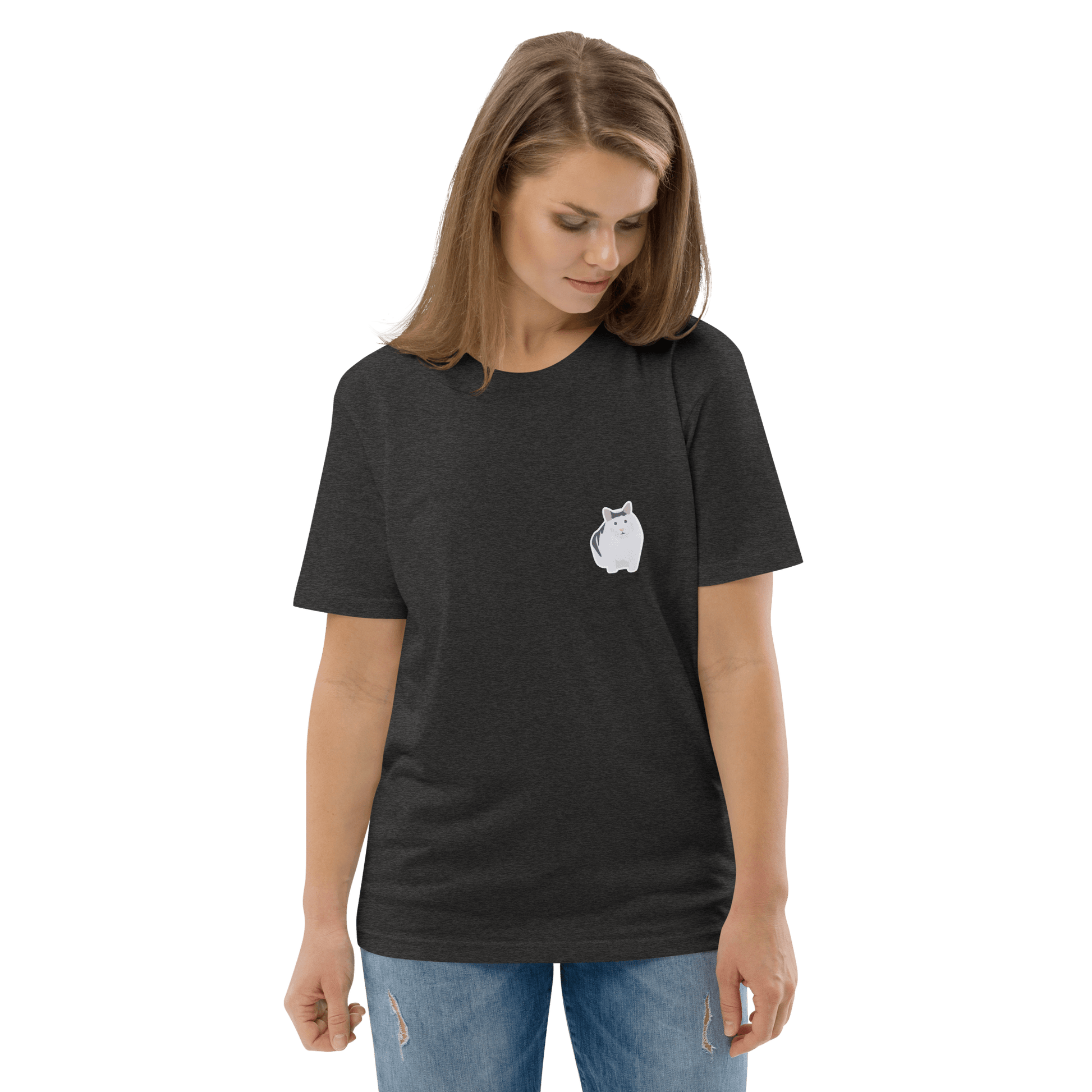 Cat Premium Organic T-Shirt Meme - Cotton Pink | Shirtposting