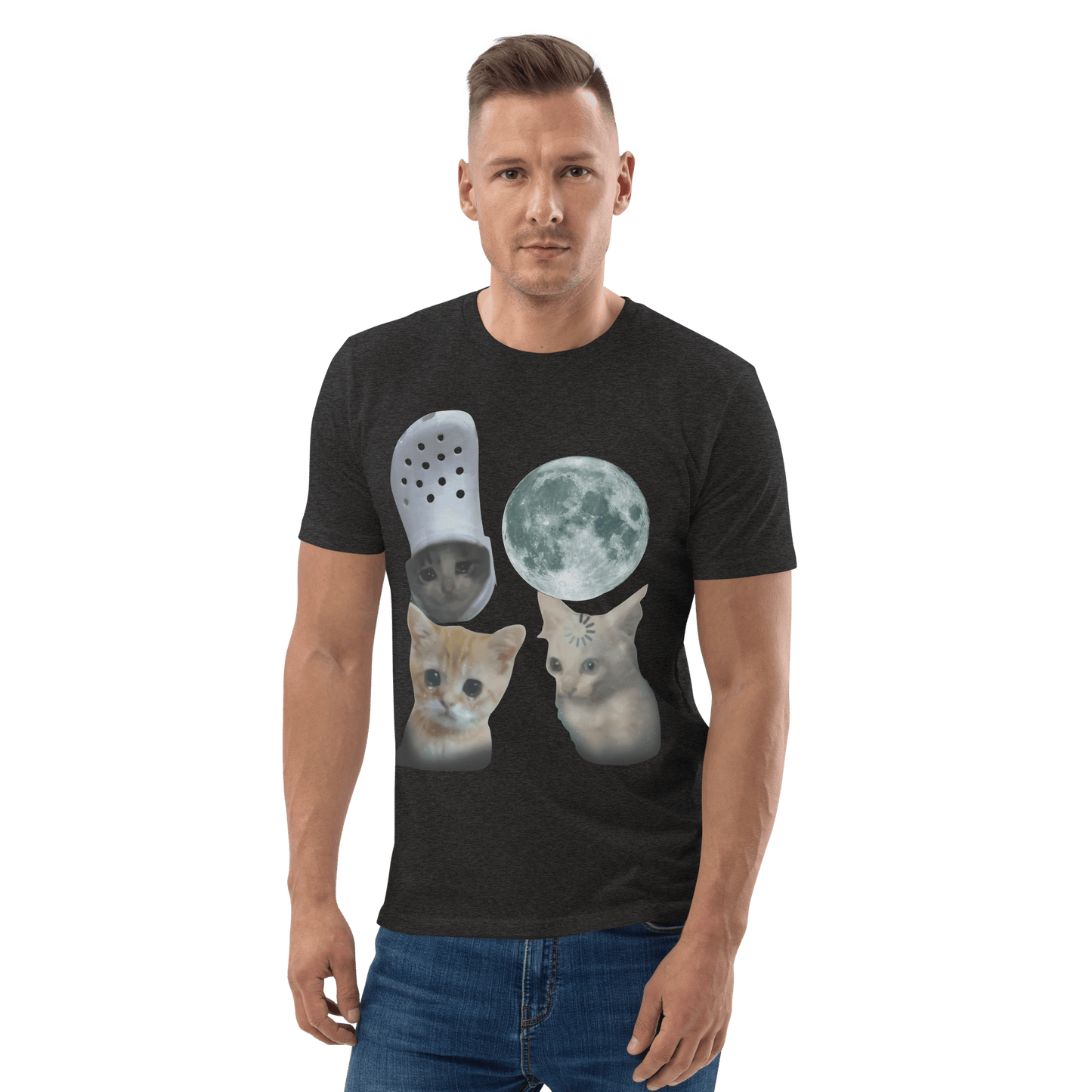 Cat Premium Organic T-Shirt Meme - Cotton Pink | Shirtposting