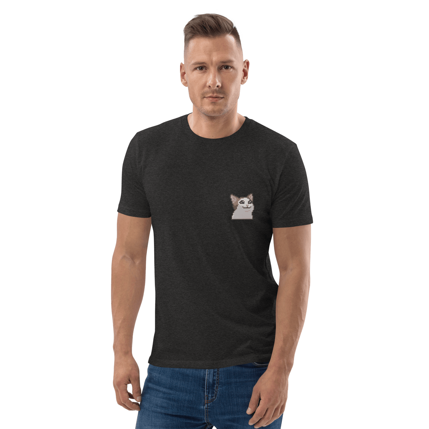 Cat Premium Organic T-Shirt Meme - Cotton Pink | Shirtposting