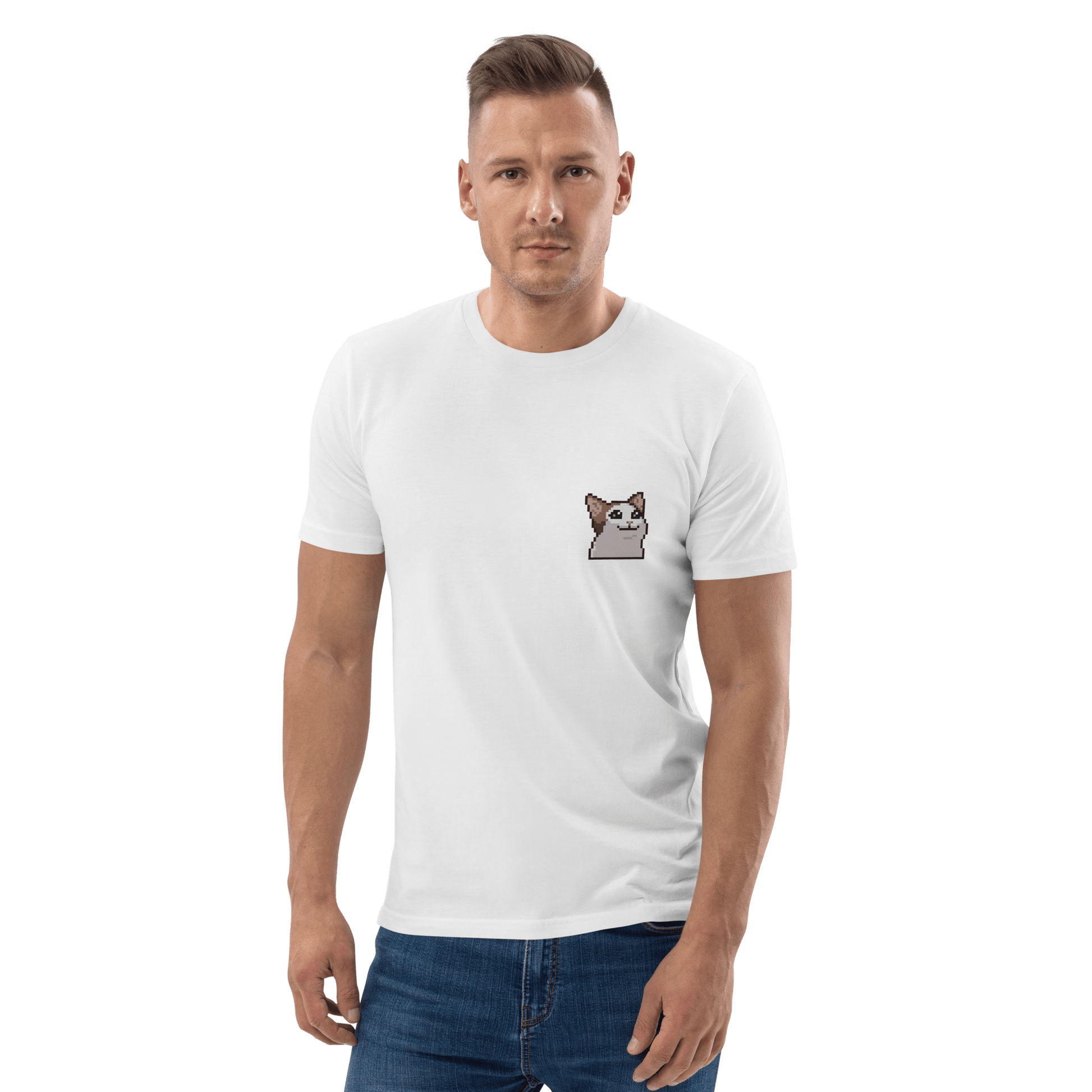 Cat Premium Organic T-Shirt Meme - Cotton Pink | Shirtposting