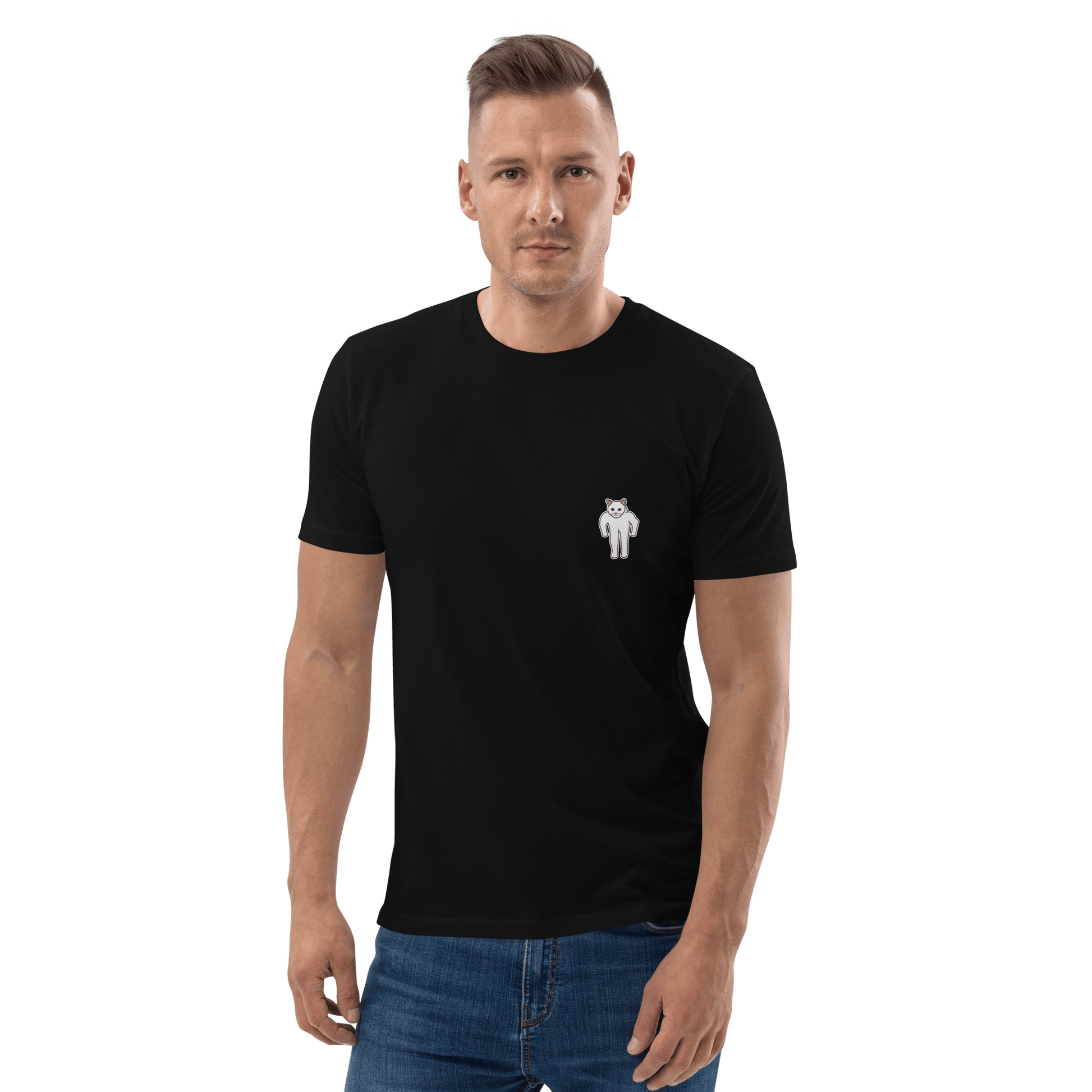 Cat Premium Organic T-Shirt Meme - Cotton Pink | Shirtposting