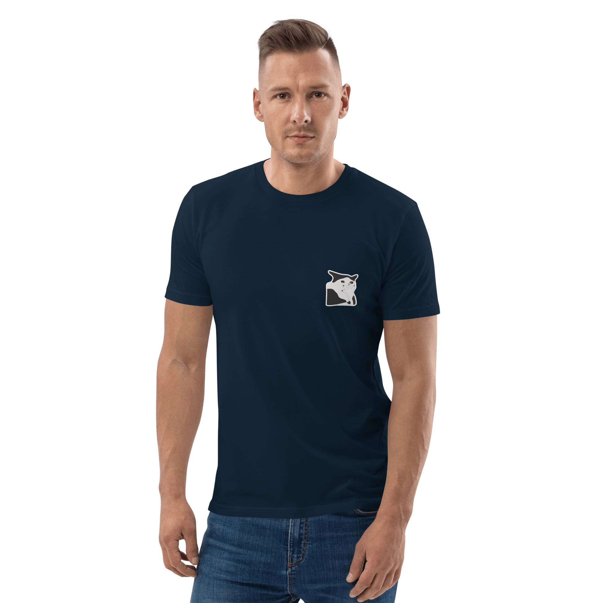 Cat Premium Organic T-Shirt Meme - Cotton Pink | Shirtposting