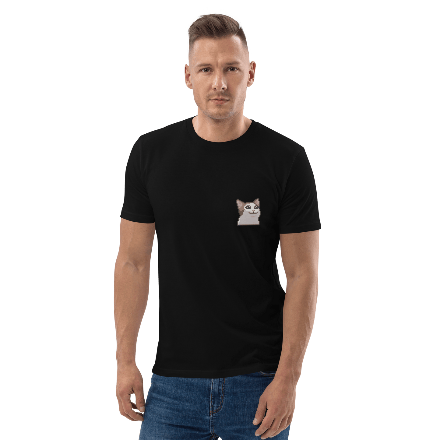 Cat Premium Organic T-Shirt Meme - Cotton Pink | Shirtposting