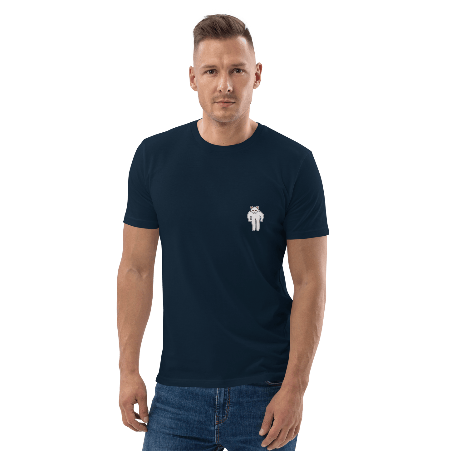 Cat Premium Organic T-Shirt Meme - Cotton Pink | Shirtposting