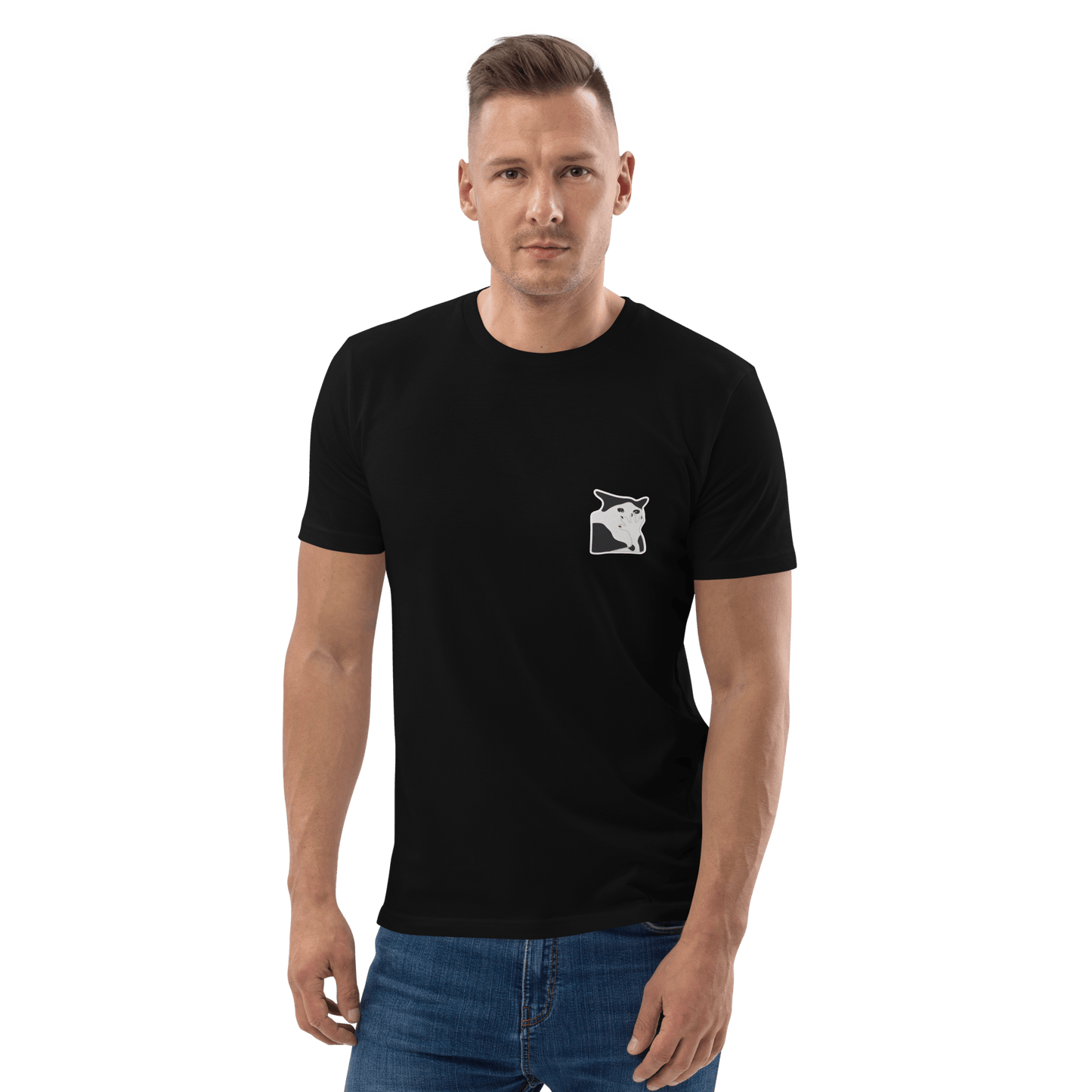 Cat Premium Organic T-Shirt Meme - Cotton Pink | Shirtposting