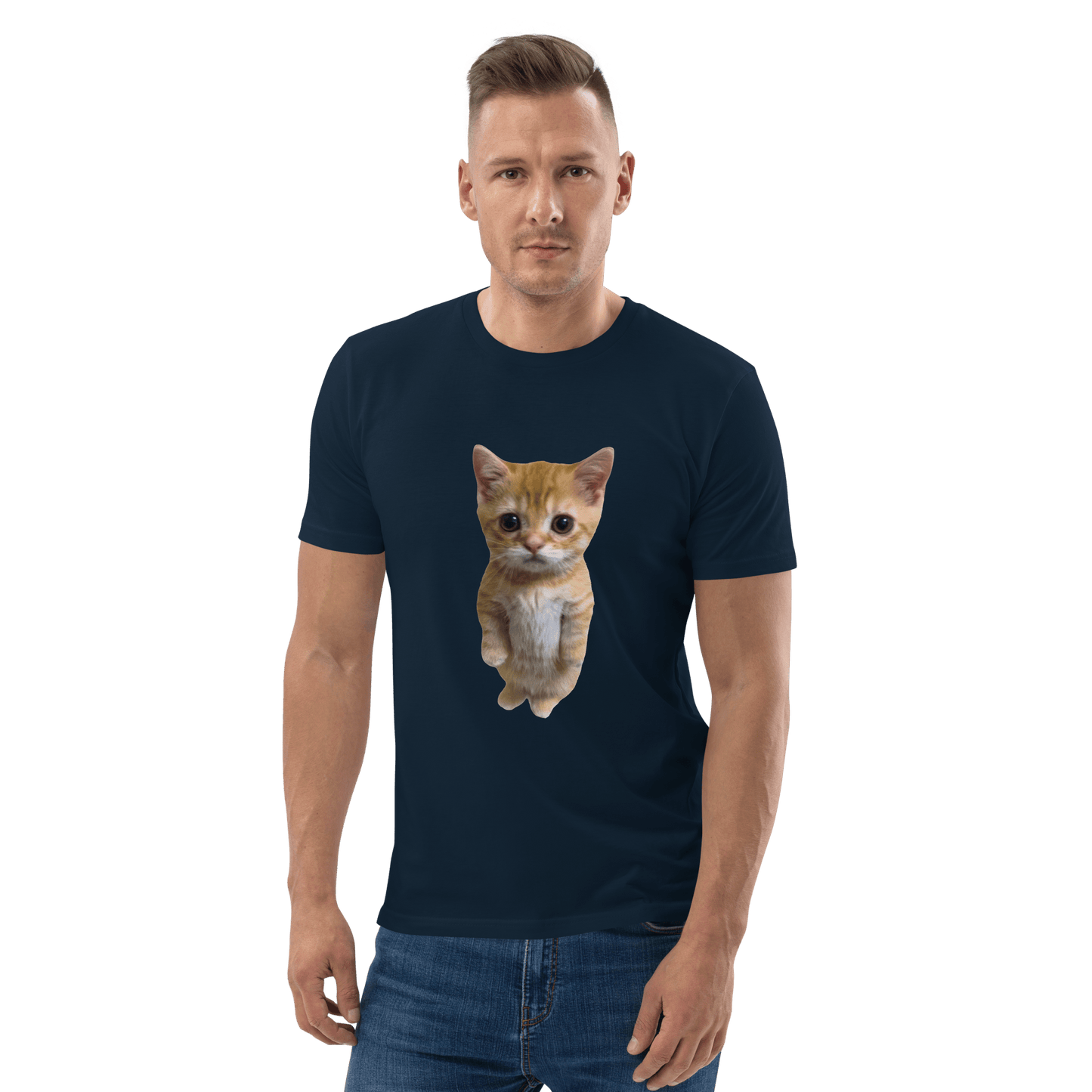 Cat Premium Organic T-Shirt Meme - Dark Heather Grey | Shirtposting