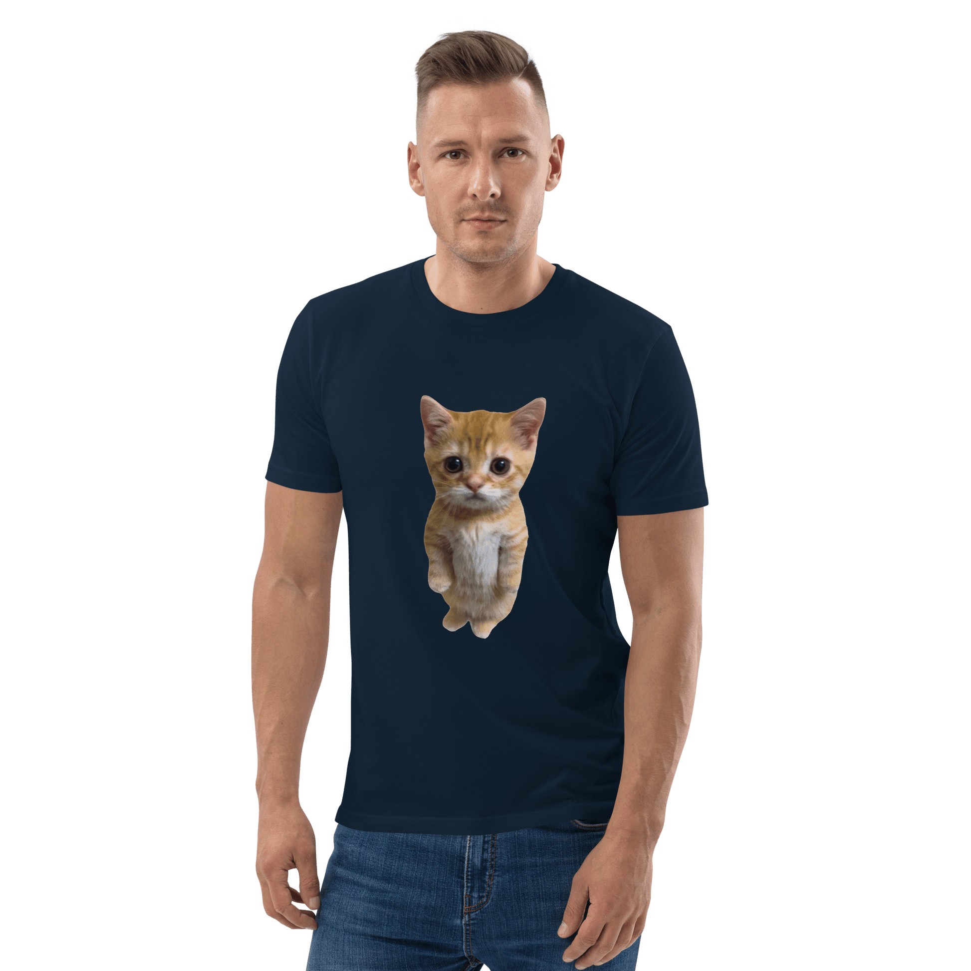 Cat Premium Organic T-Shirt Meme - Dark Heather Grey | Shirtposting