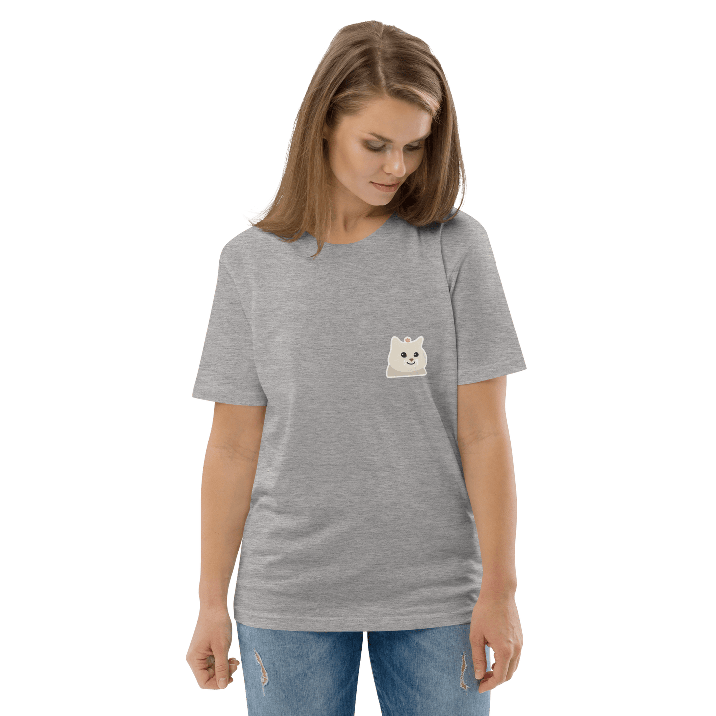 Cat Premium Organic T-Shirt Meme - Dark Heather Grey | Shirtposting