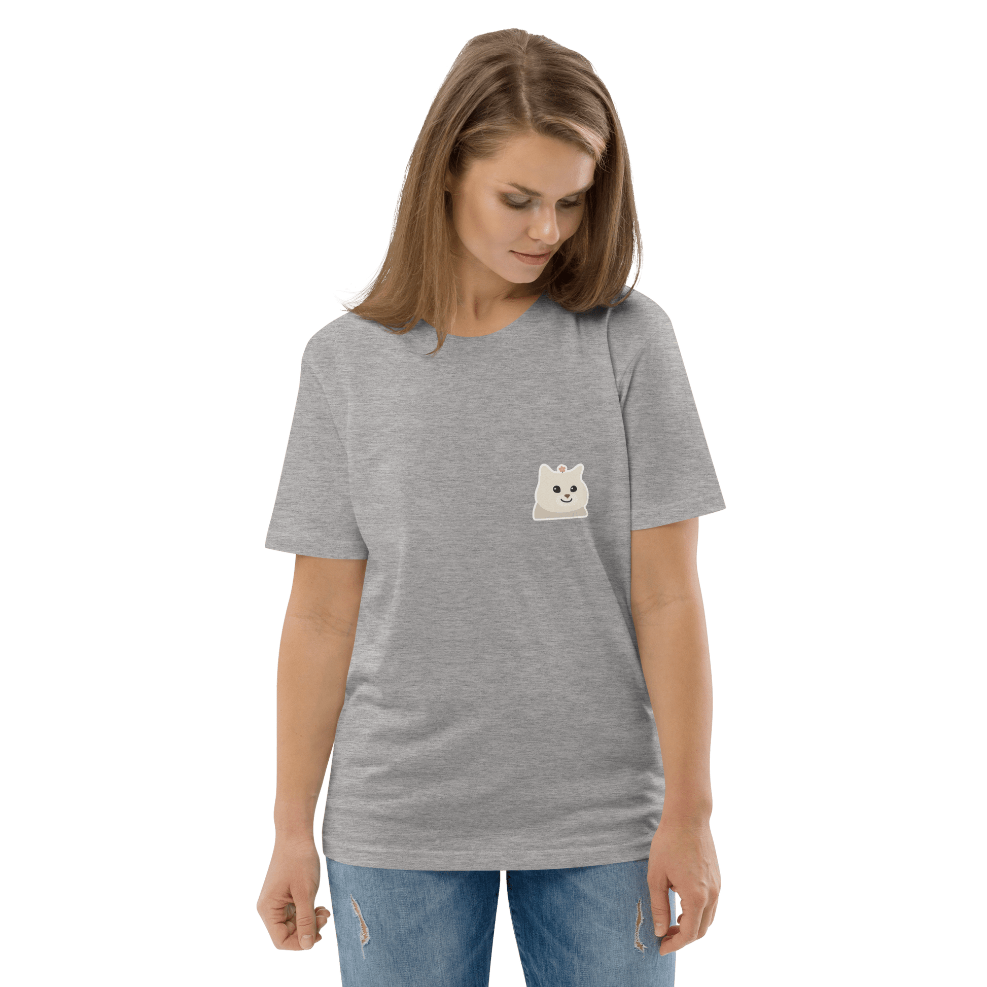 Cat Premium Organic T-Shirt Meme - Dark Heather Grey | Shirtposting