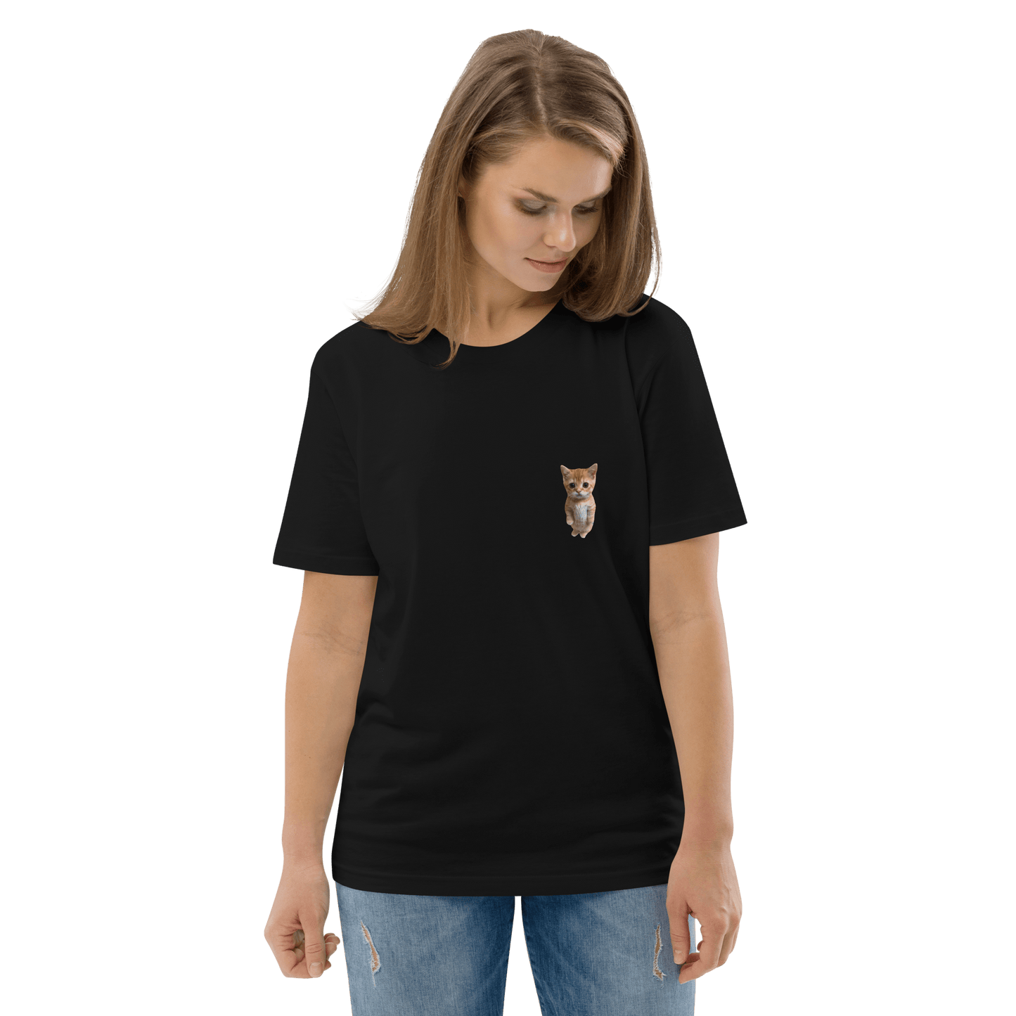 Cat Premium Organic T-Shirt Meme - Dark Heather Grey | Shirtposting