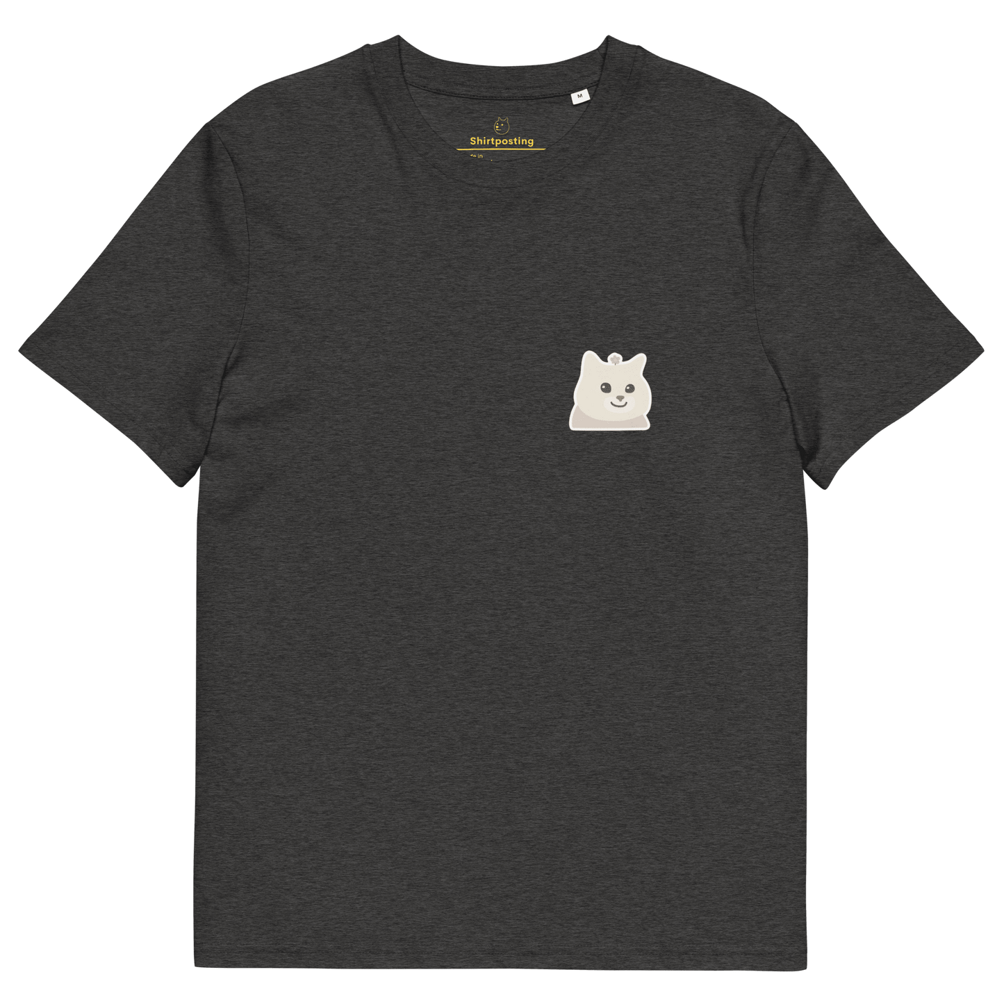 Cat Premium Organic T-Shirt Meme - Dark Heather Grey | Shirtposting