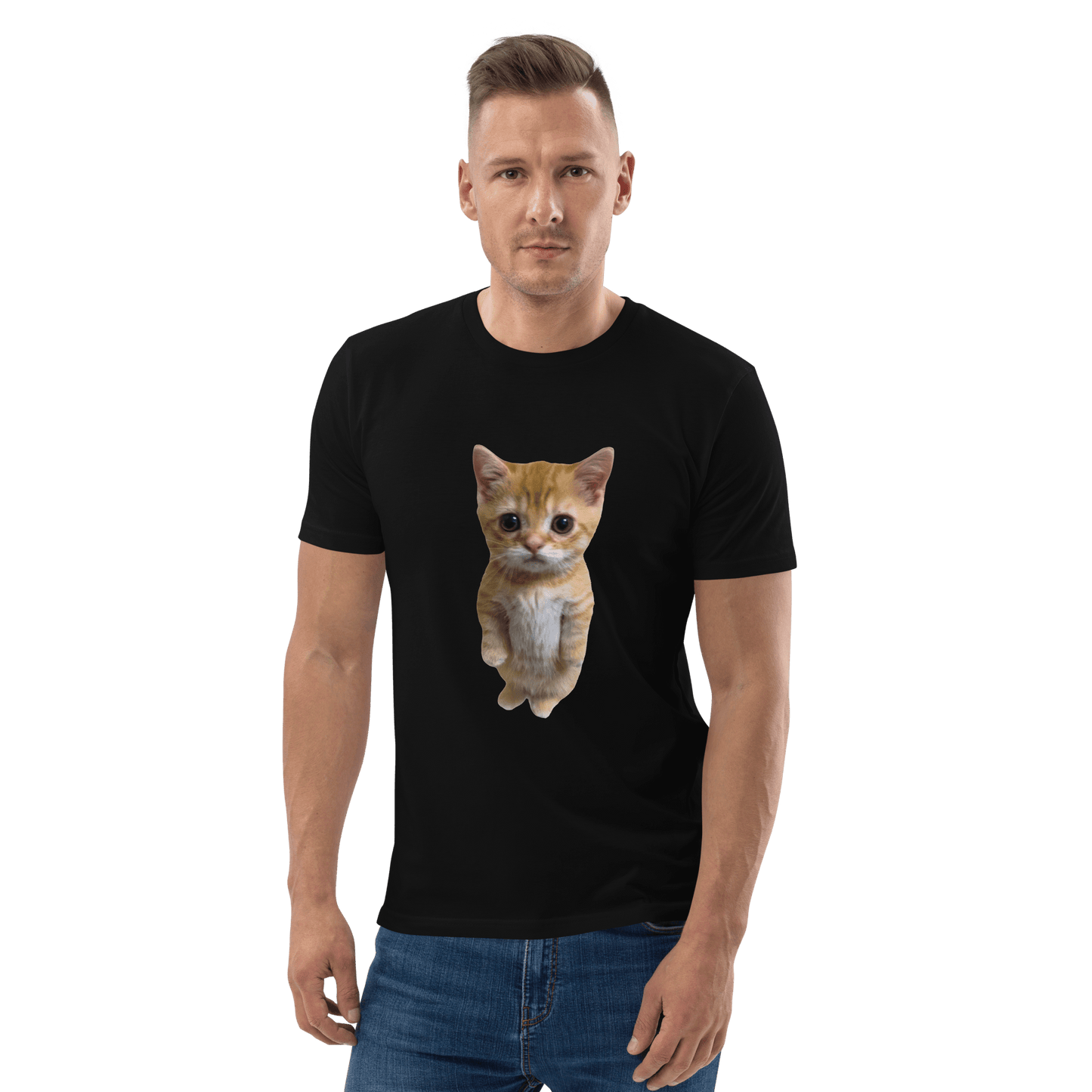 Cat Premium Organic T-Shirt Meme - Dark Heather Grey | Shirtposting