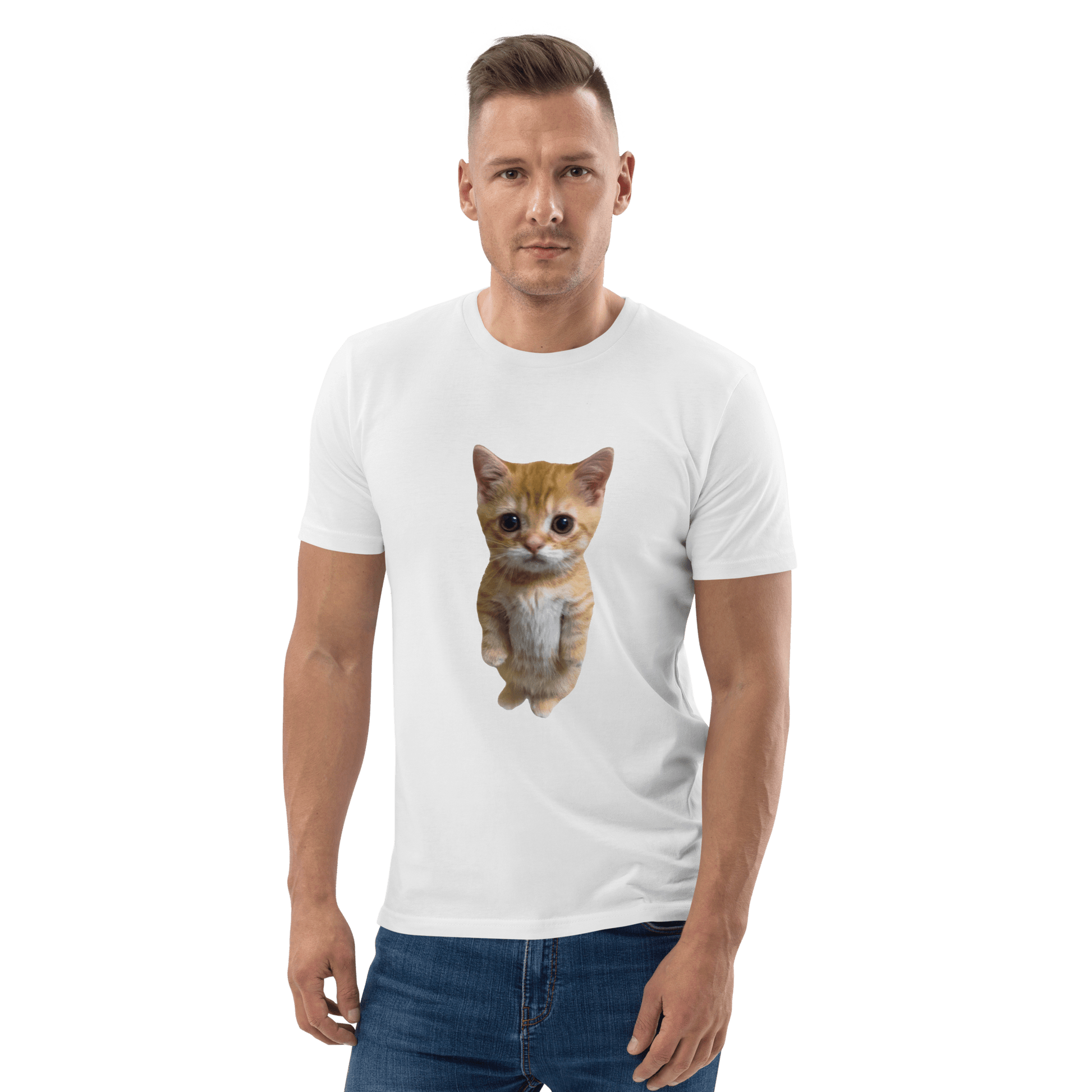 Cat Premium Organic T-Shirt Meme - Dark Heather Grey | Shirtposting