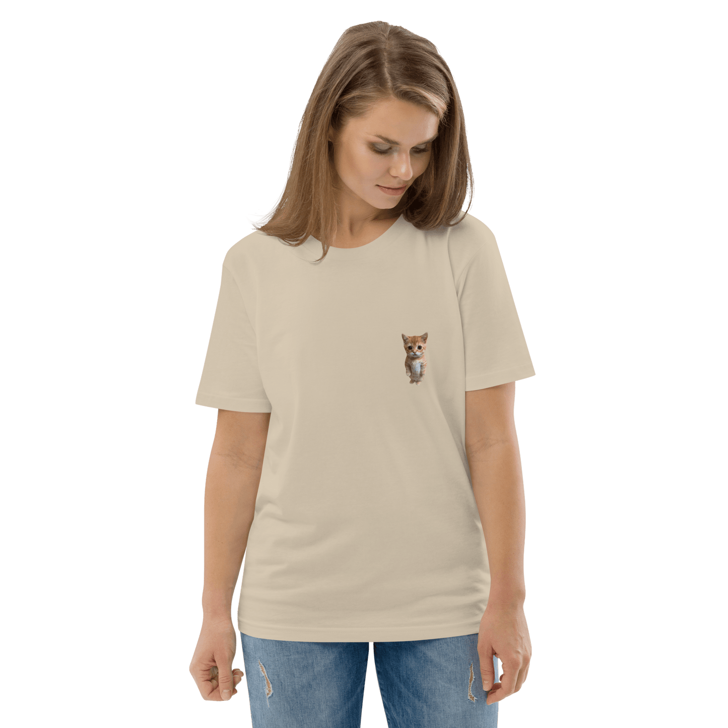 Cat Premium Organic T-Shirt Meme - Desert Dust | Shirtposting