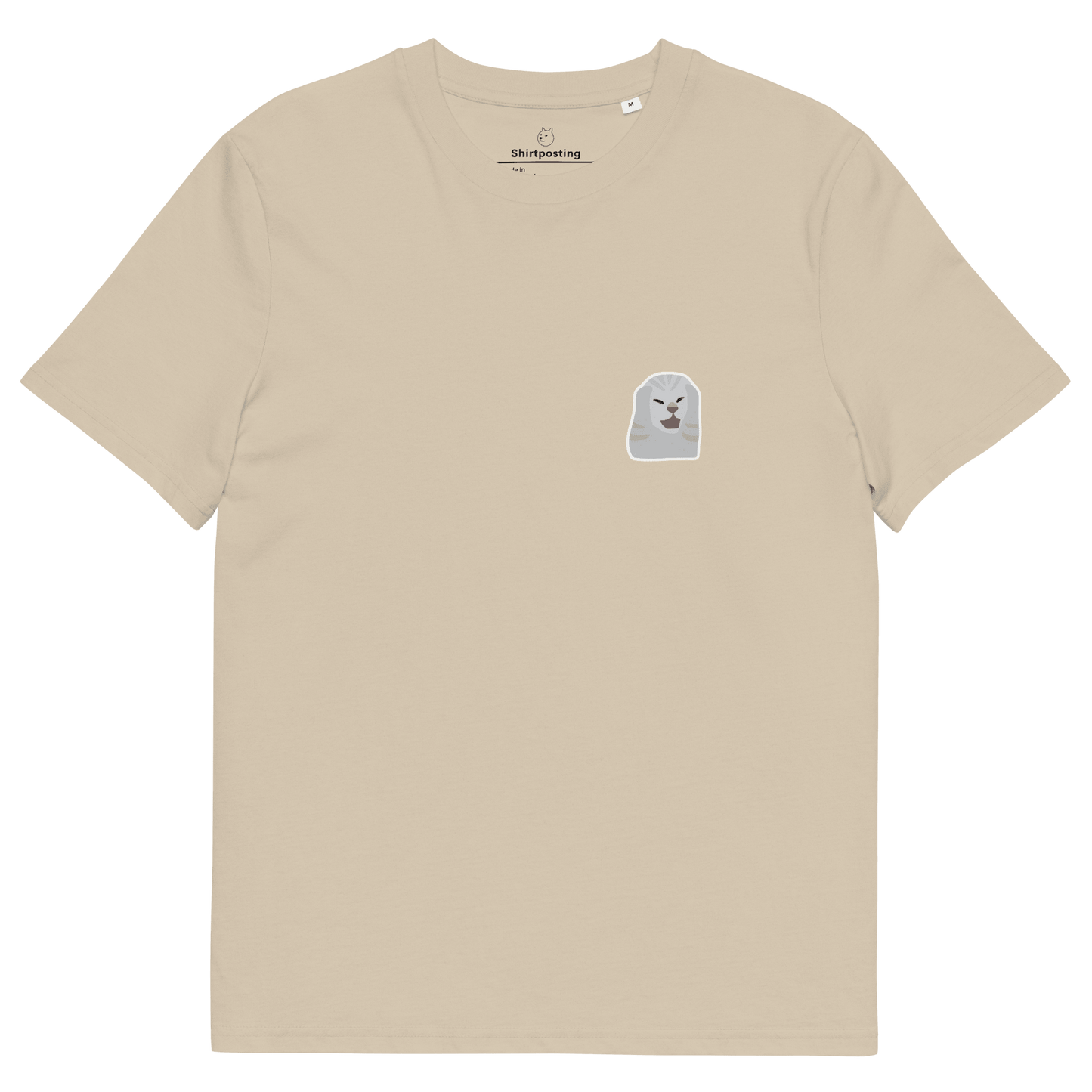 Cat Premium Organic T-Shirt Meme - Desert Dust | Shirtposting