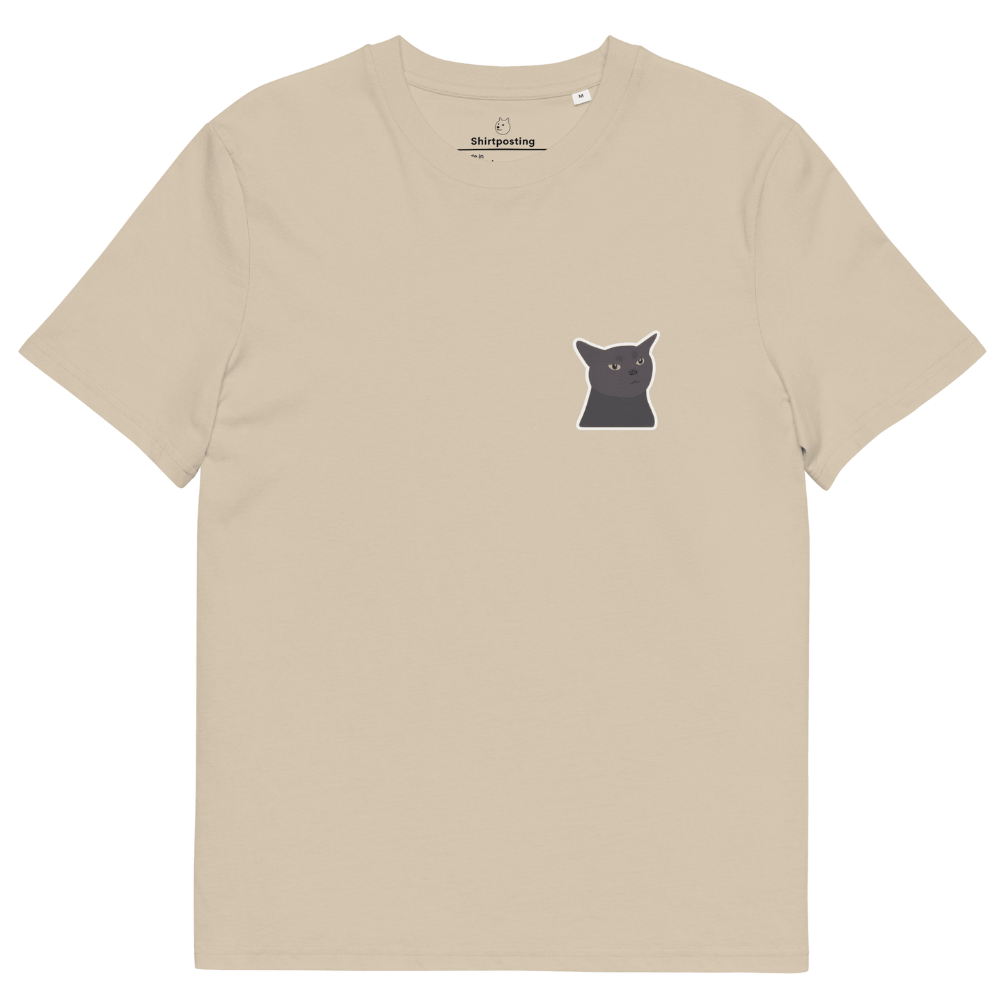 Cat Premium Organic T-Shirt Meme - Desert Dust | Shirtposting