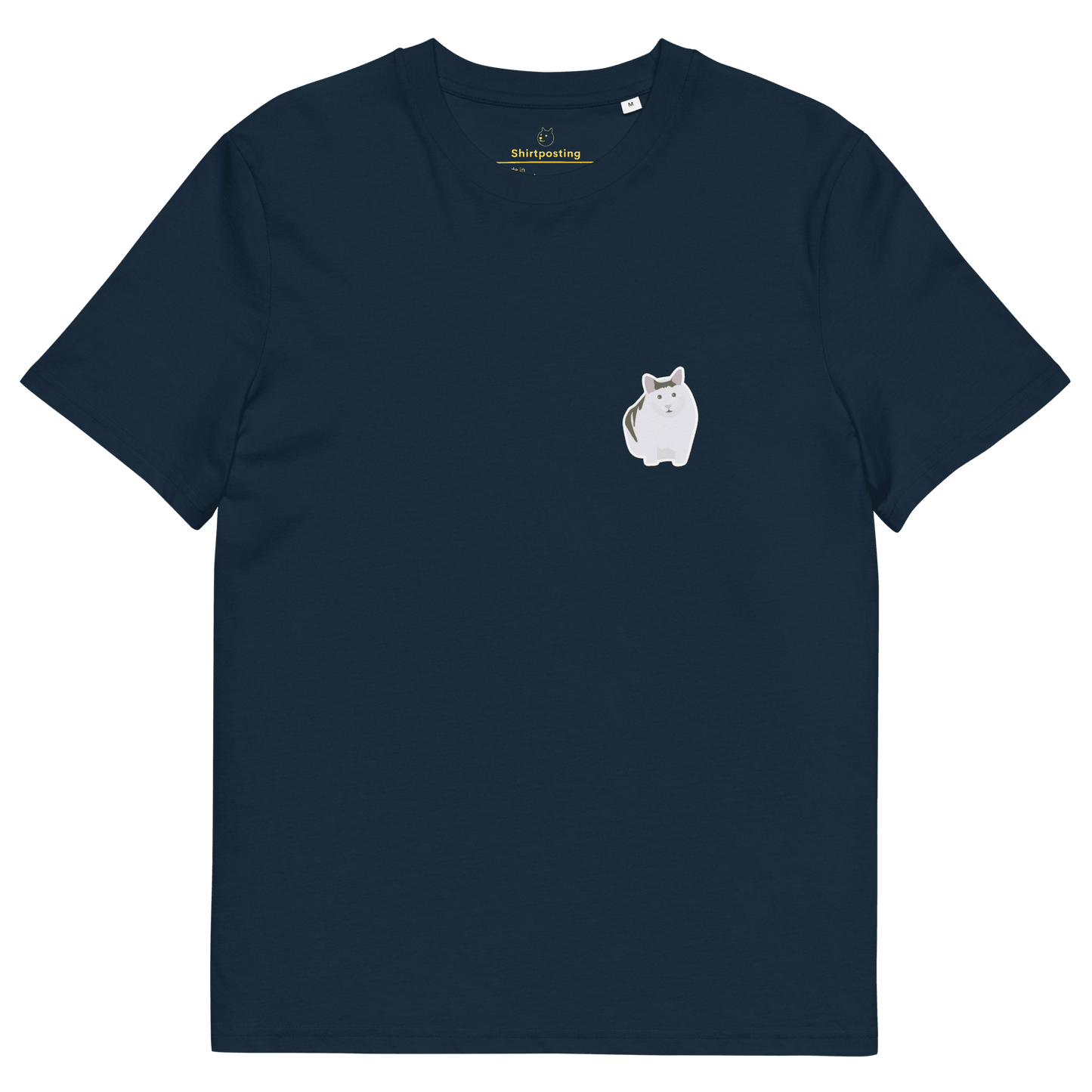 Cat Premium Organic T-Shirt Meme - French Navy | Shirtposting