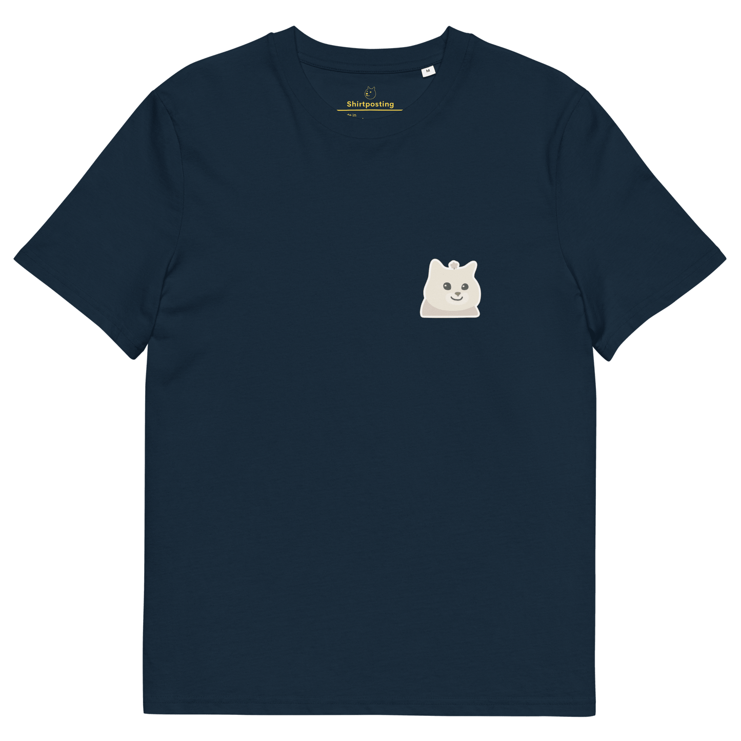 Cat Premium Organic T-Shirt Meme - French Navy | Shirtposting