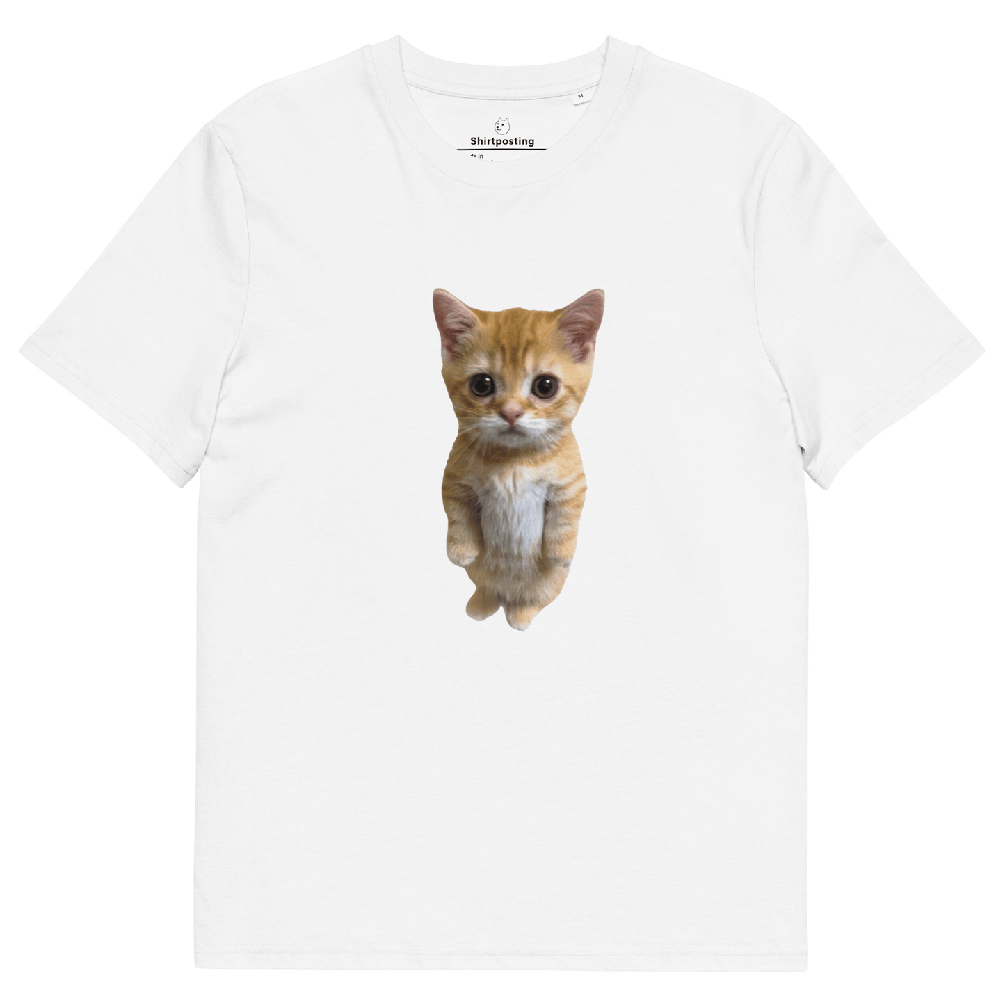 Cat Premium Organic T-Shirt Meme - White | Shirtposting
