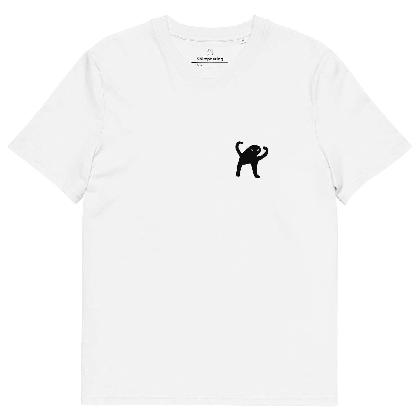 Cat Premium Organic T-Shirt Meme - White | Shirtposting