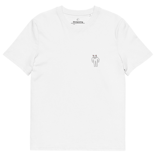 Cat Premium Organic T-Shirt Meme - White | Shirtposting