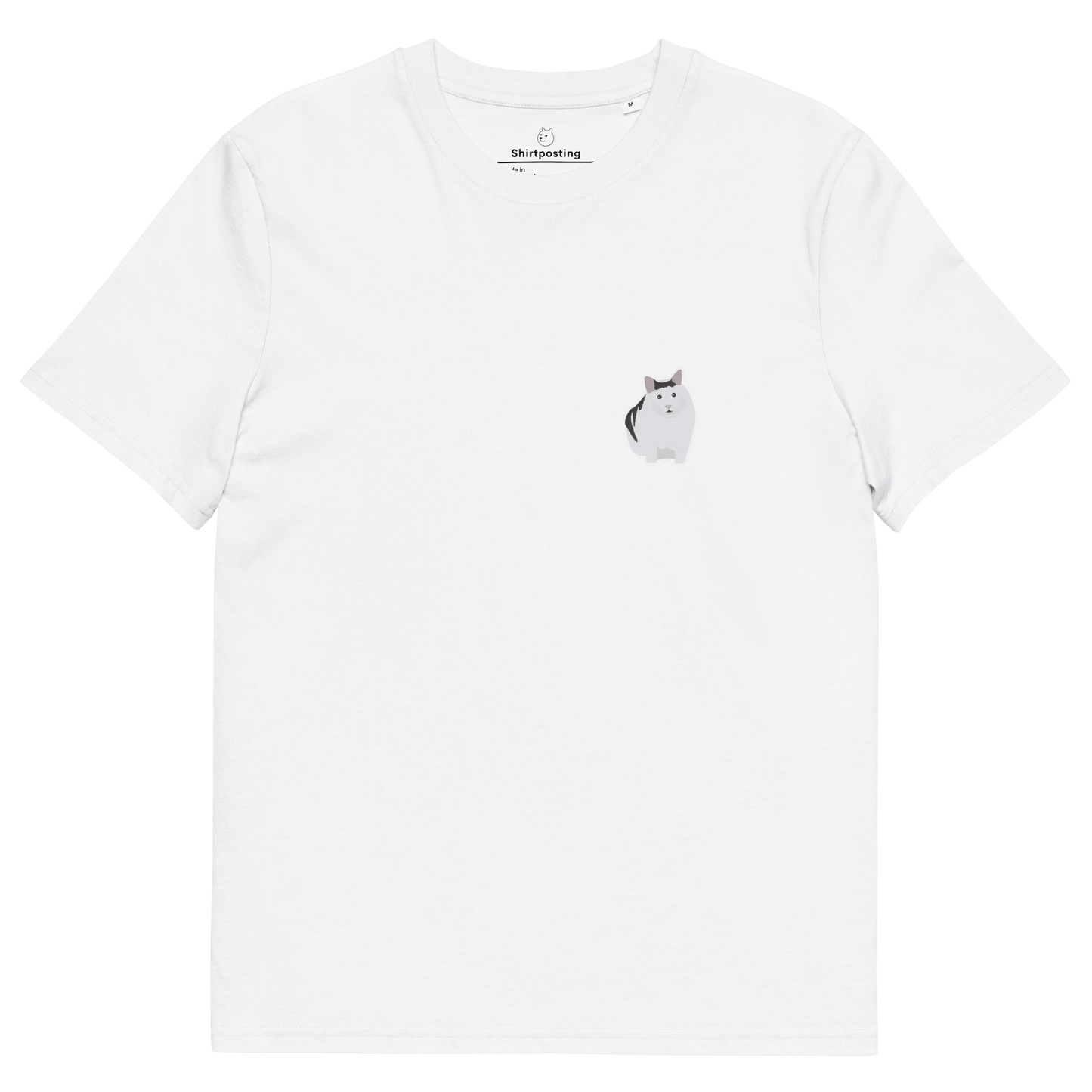 Cat Premium Organic T-Shirt Meme - White | Shirtposting