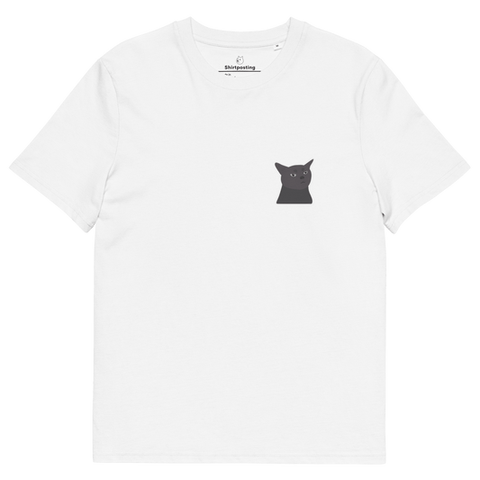 Cat Premium Organic T-Shirt Meme - White | Shirtposting