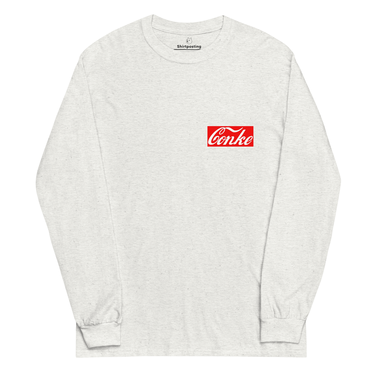 Conke Long Sleeve T-Shirt Meme - Ash | Shirtposting