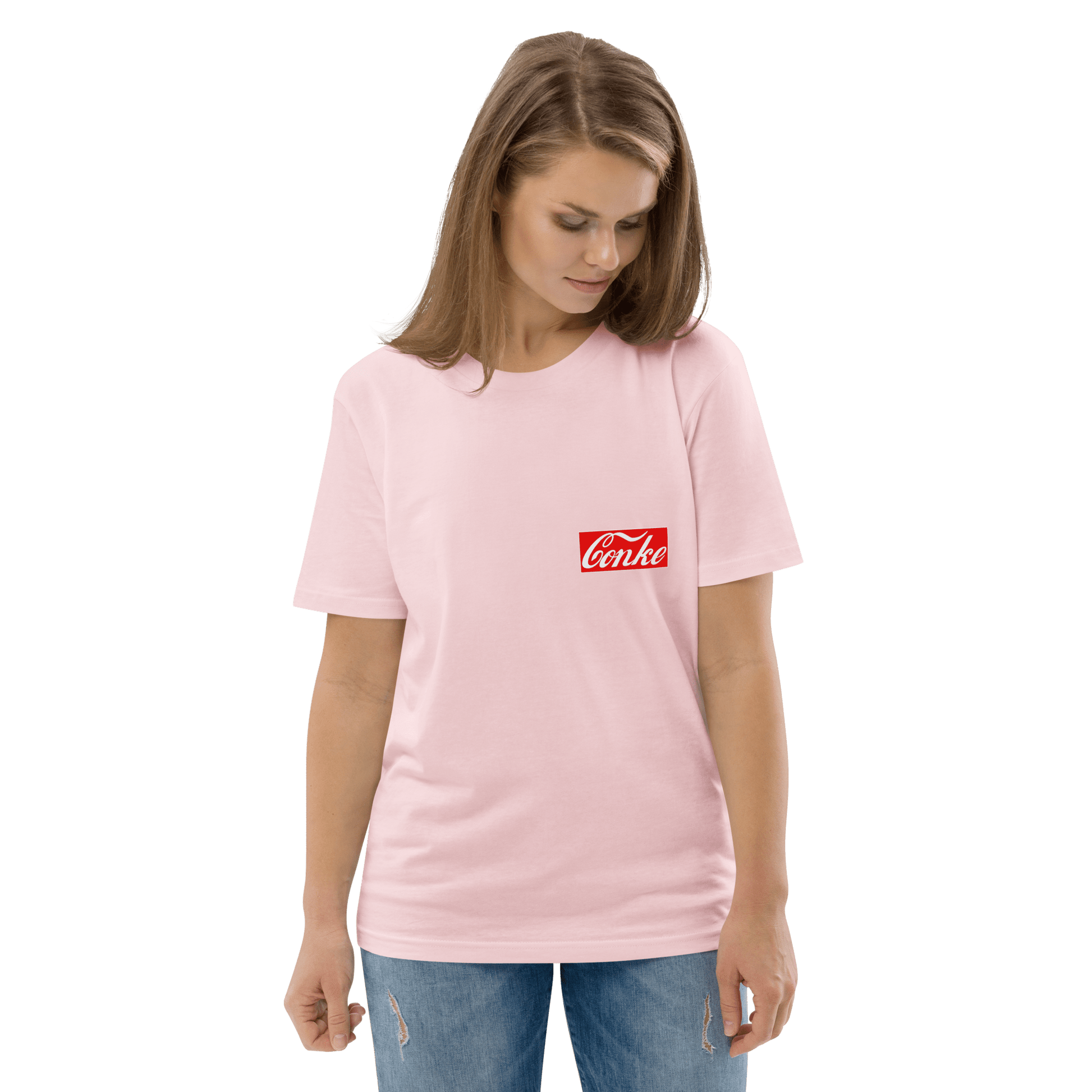 Conke Premium Organic T-Shirt Meme - Cotton Pink | Shirtposting